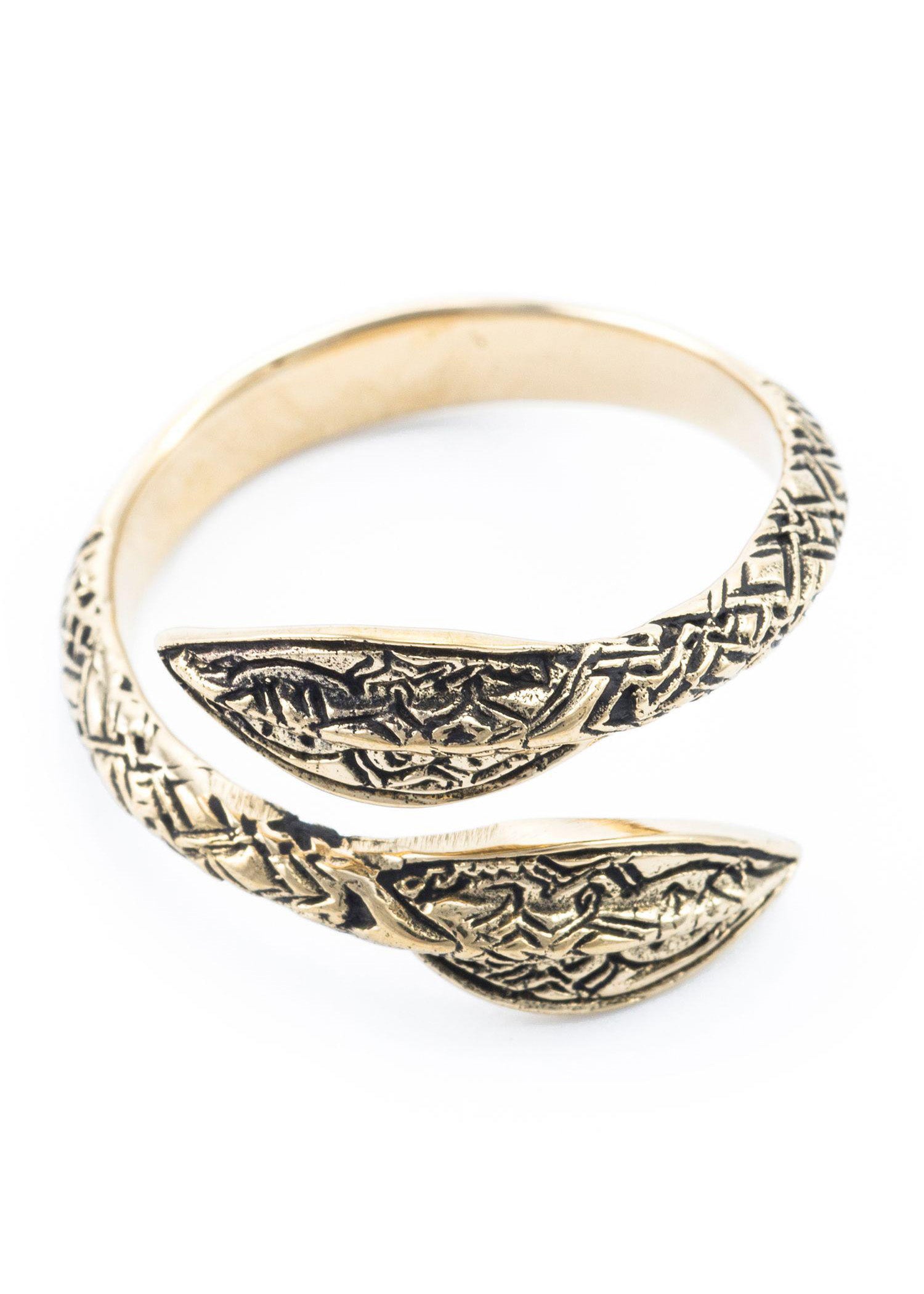 Imagen única de: Anillo Vikingo De Bronce, Puntas De Lanza