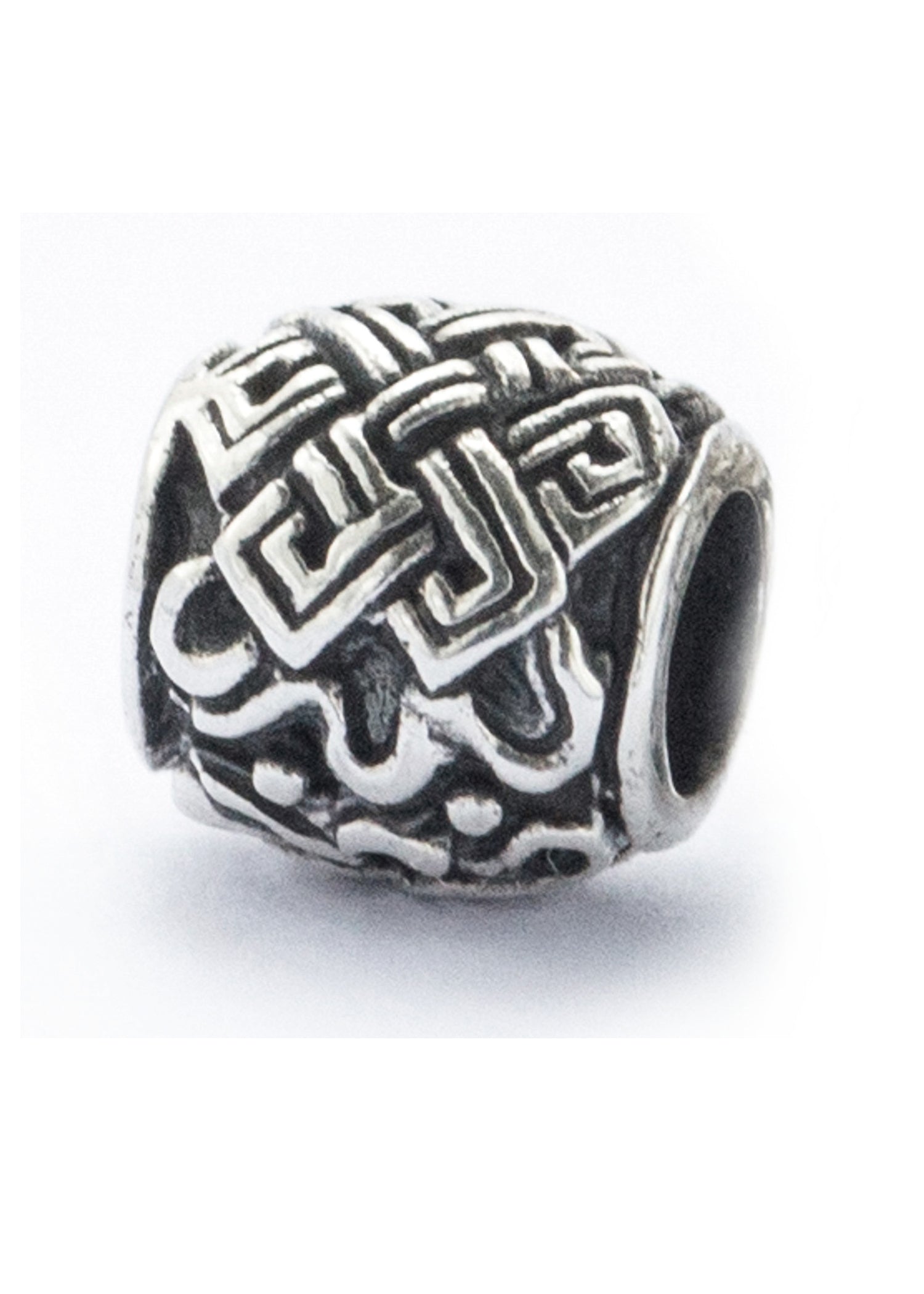 Imagen única de: Cuenta Para Barba Con Nudo Celta Plateado