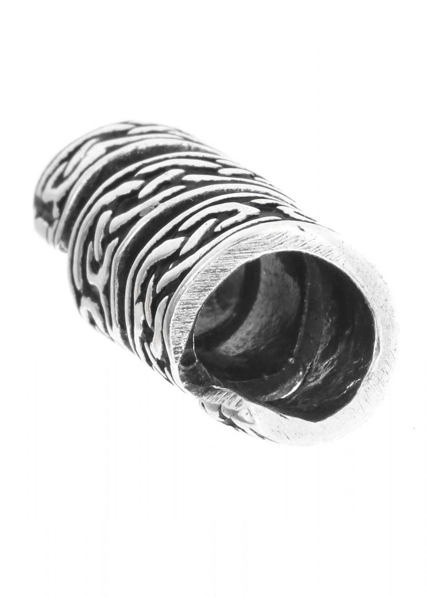 Imagen única de: Cuenta De Barba Medieval Con Nudo Celta De Plata