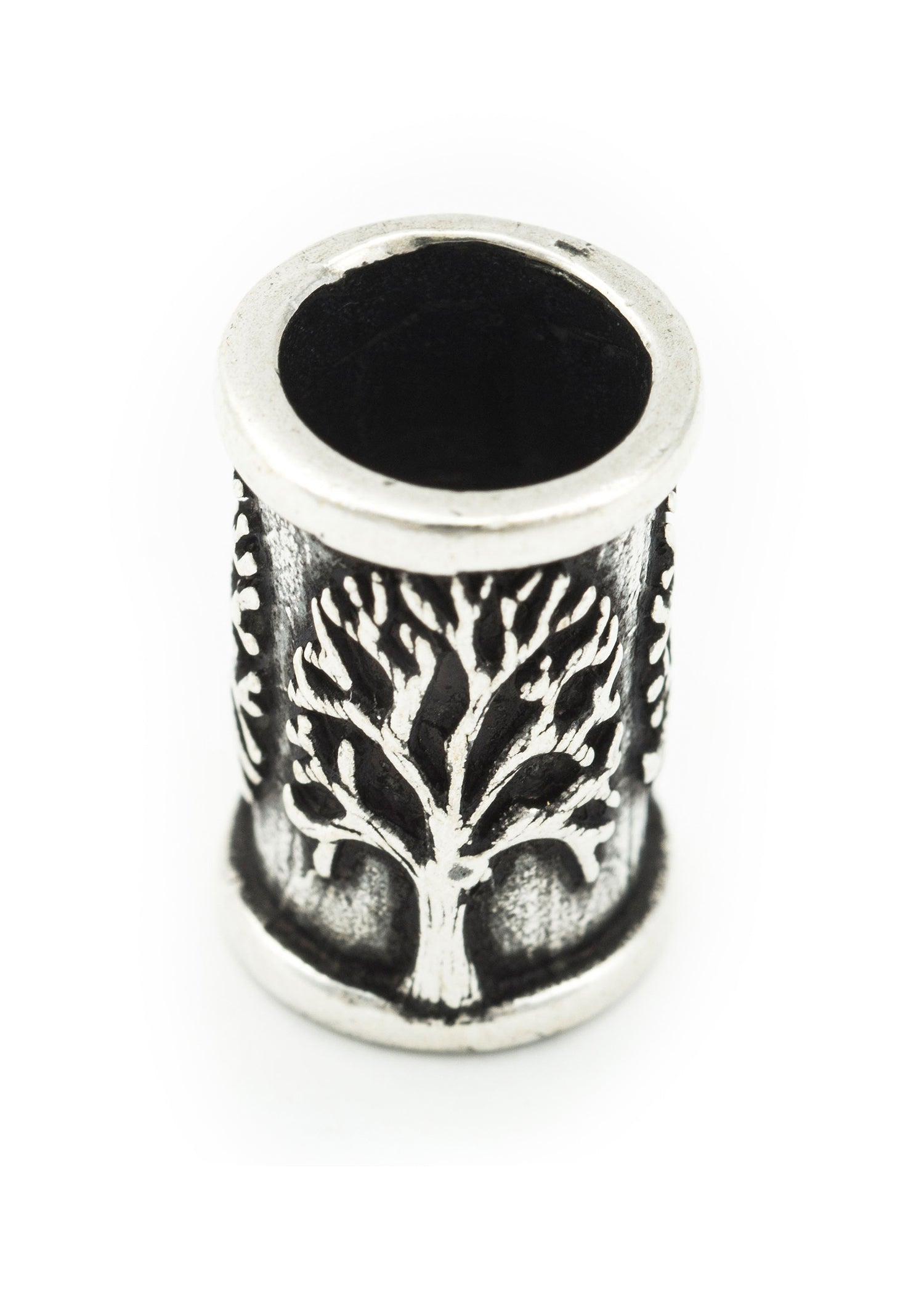 Imagen única de: Cuenta De Barba Medieval Con Árbol De La Vida De Plata