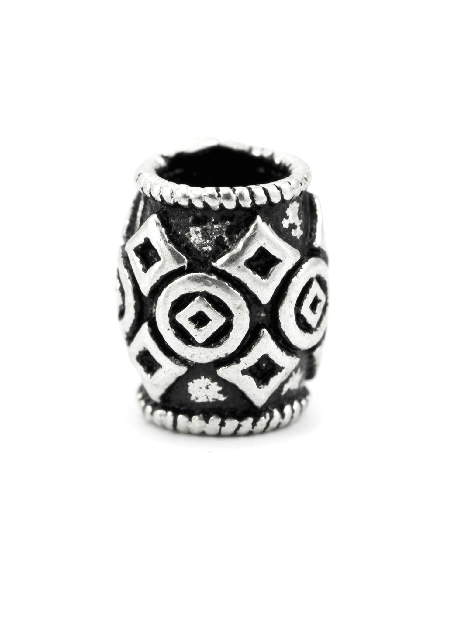 Imagen única de: Cuenta Vikinga Para Barba Y Cuentas Para El Pelo, Plata