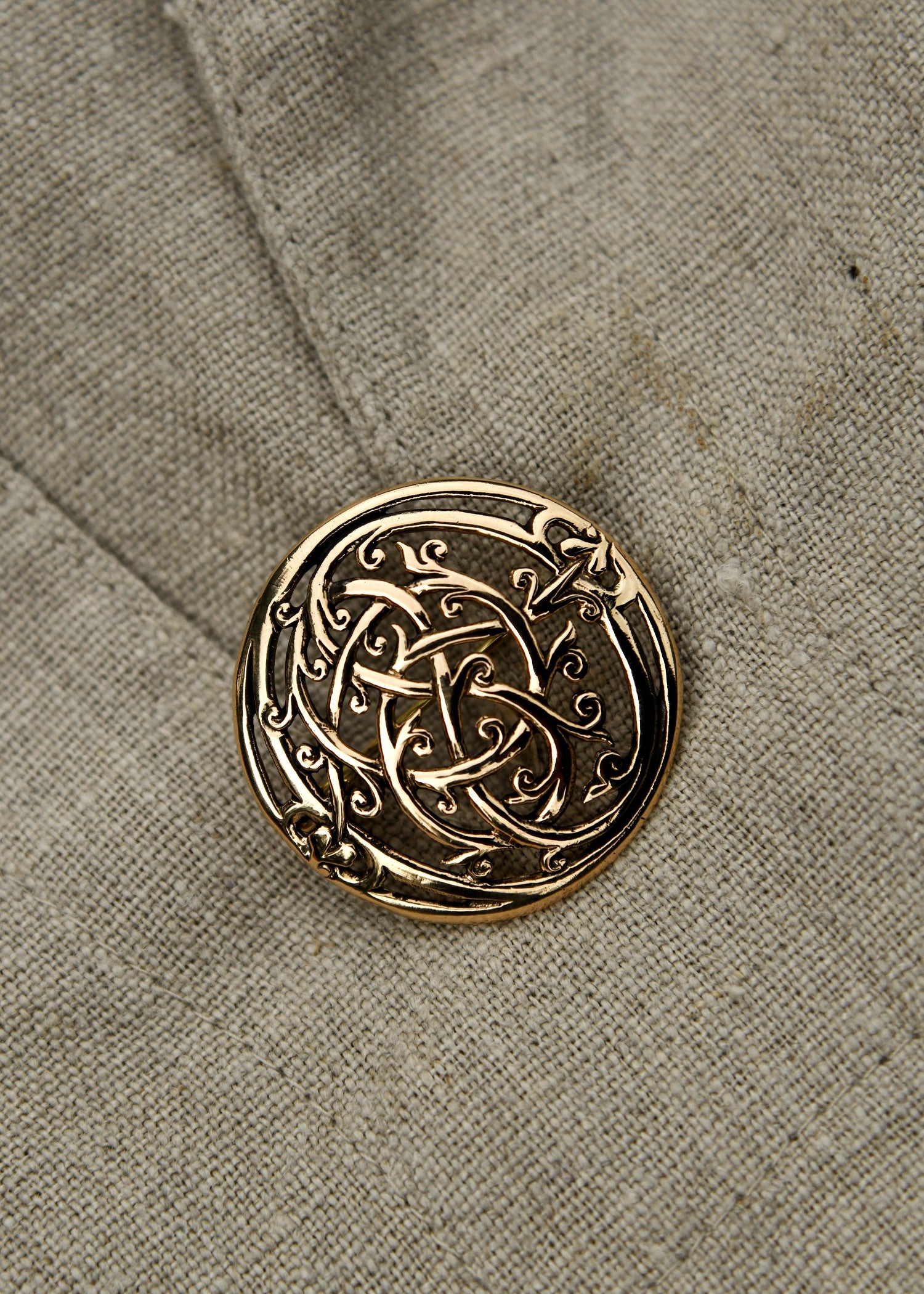 Imagen única de: Broche Vikingo Estilo Urnes Fabricado En Bronce