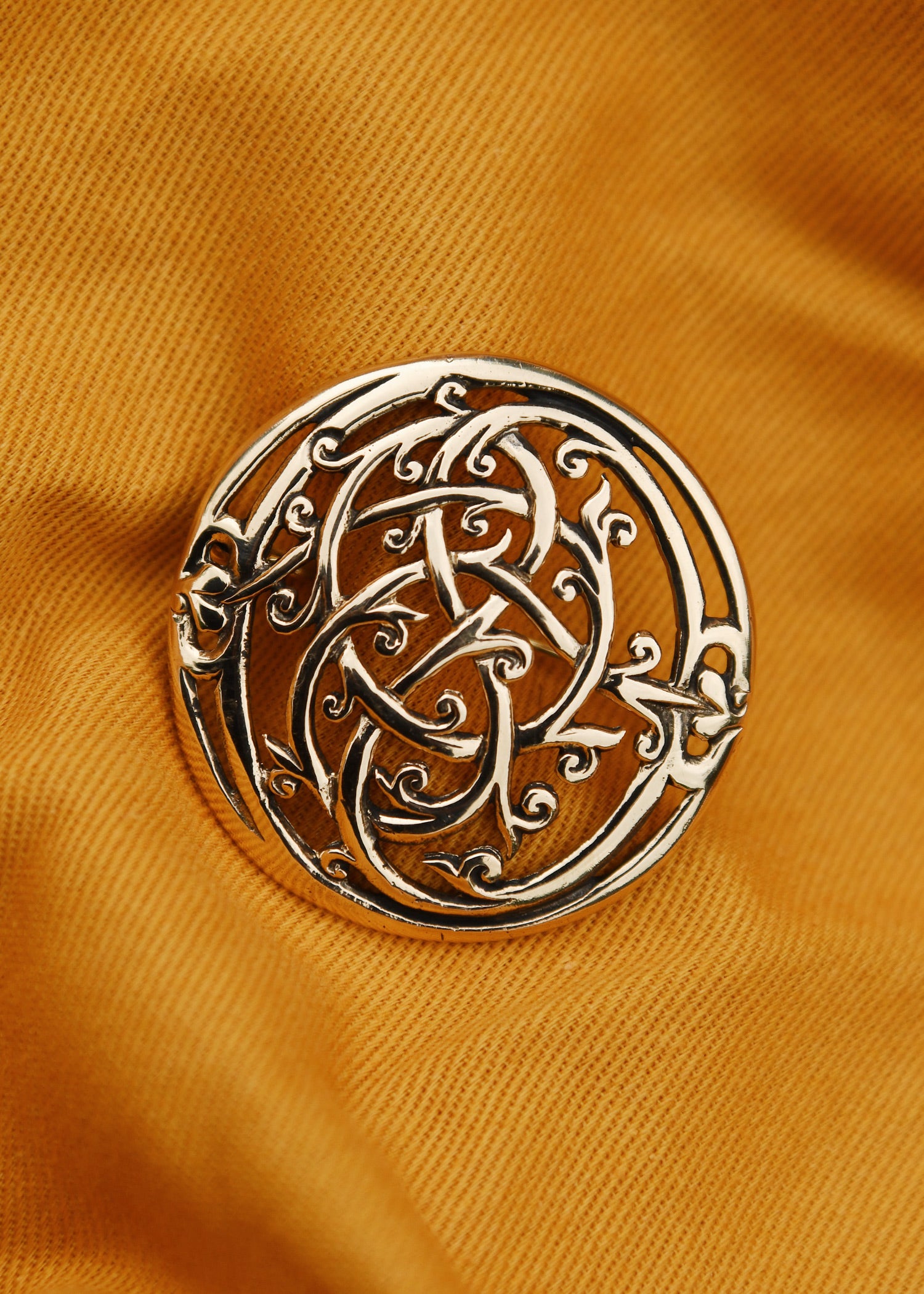 Imagen única de: Broche Vikingo Estilo Urnes Fabricado En Bronce