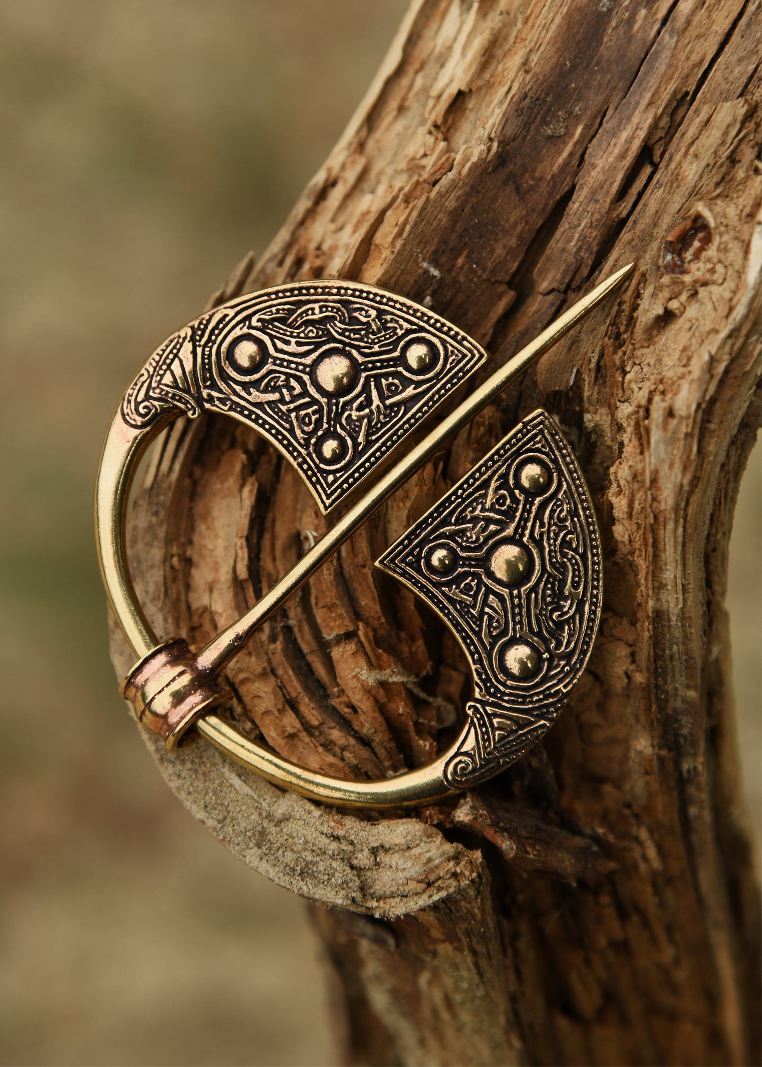 Imagen única de: Broche De Túnica Vikinga Kilkenny De Bronce