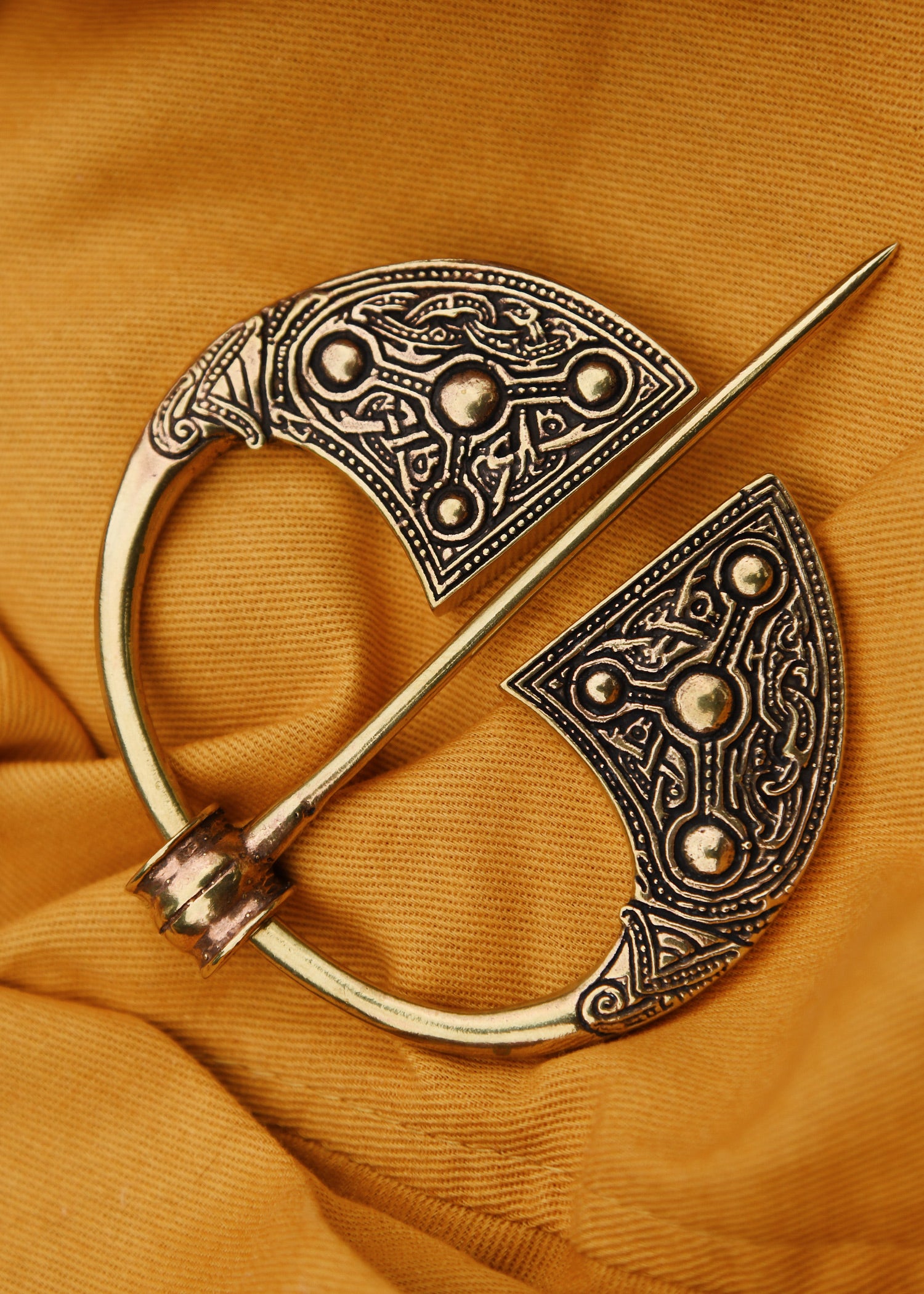 Imagen única de: Broche De Túnica Vikinga Kilkenny De Bronce