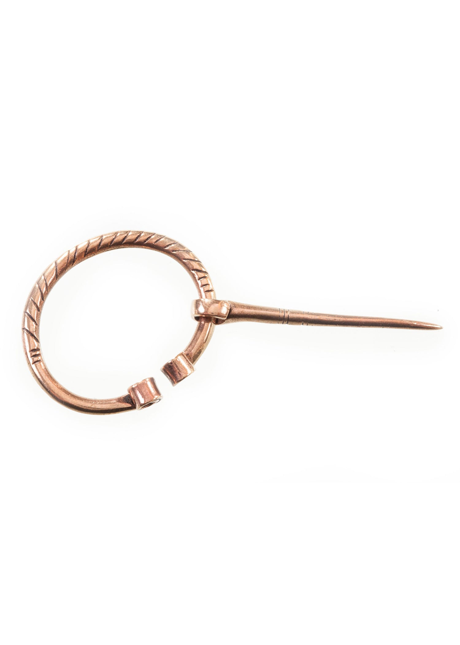 Imagen única de: Pequeño Broche Vikingo Con Decoración, Bronce