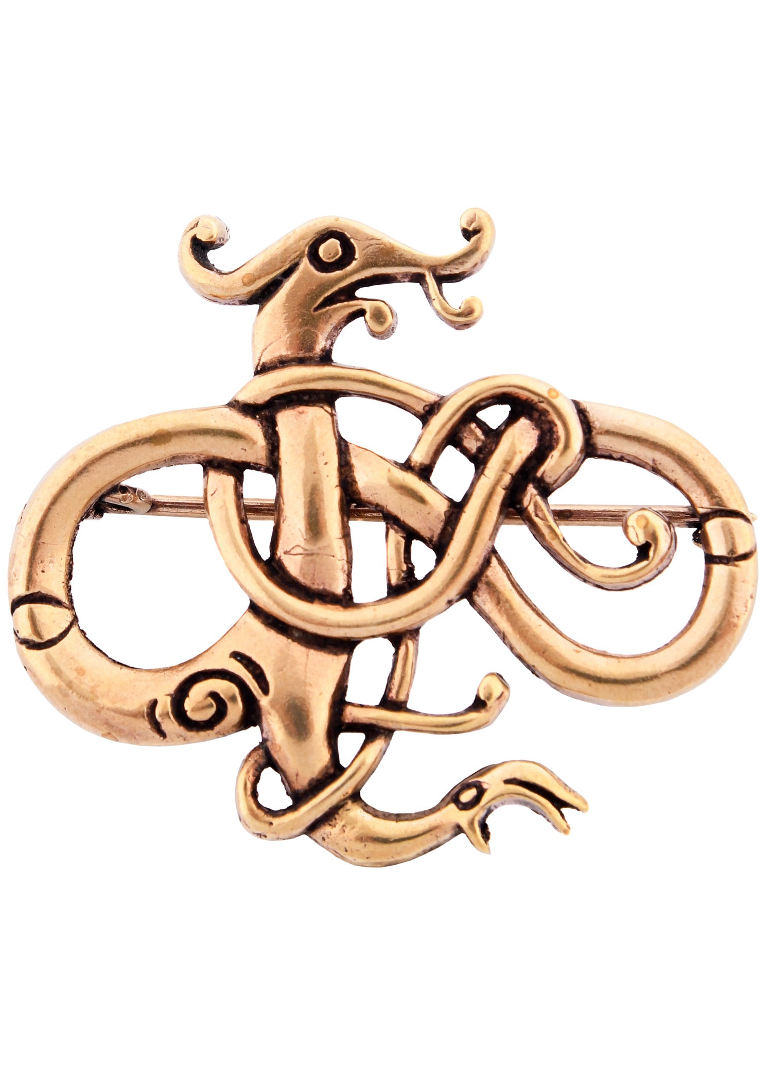 Imagen única de: Broche Vikingo, Dragón, De Bronce.