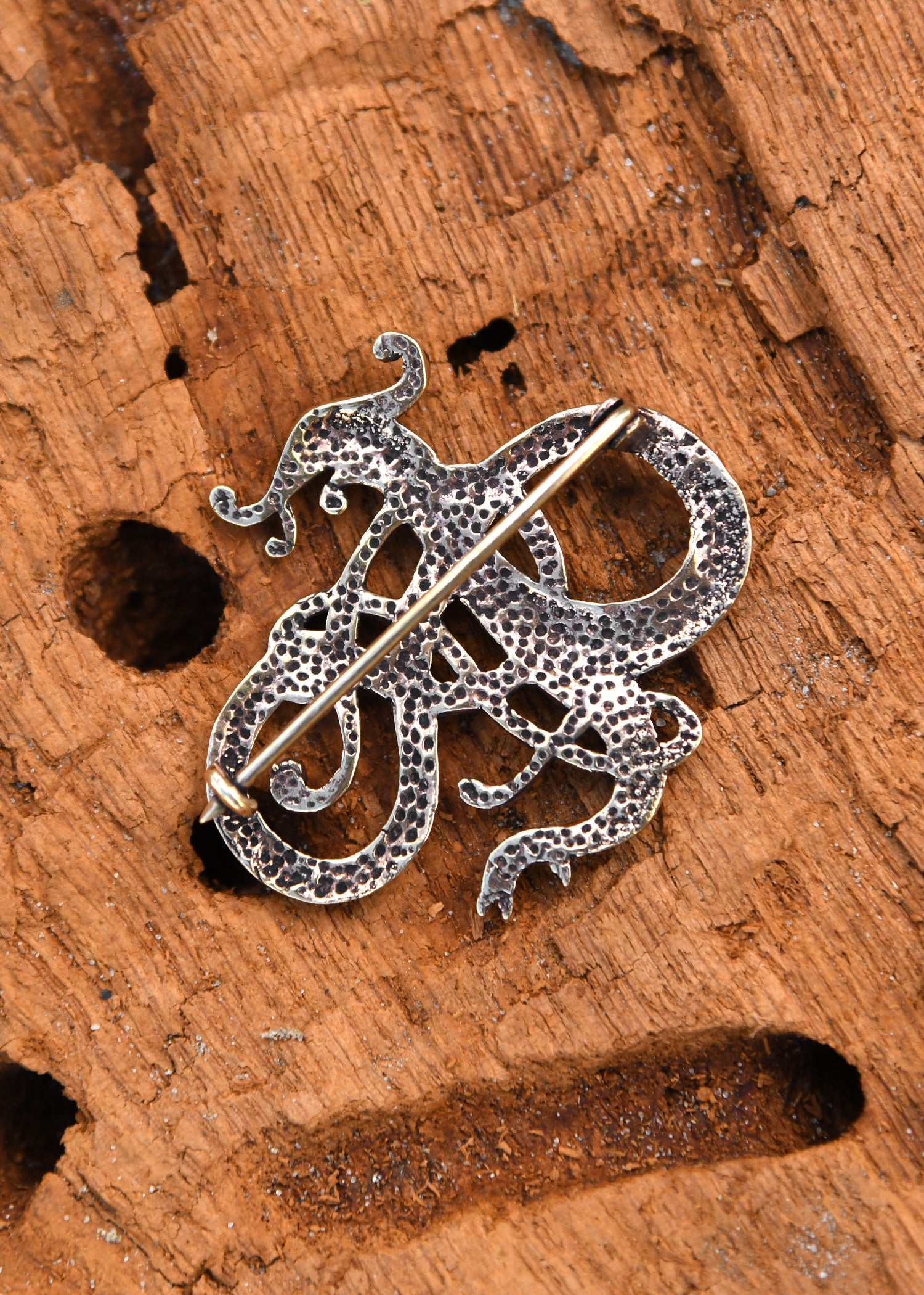 Imagen única de: Broche Vikingo, Dragón, De Bronce.