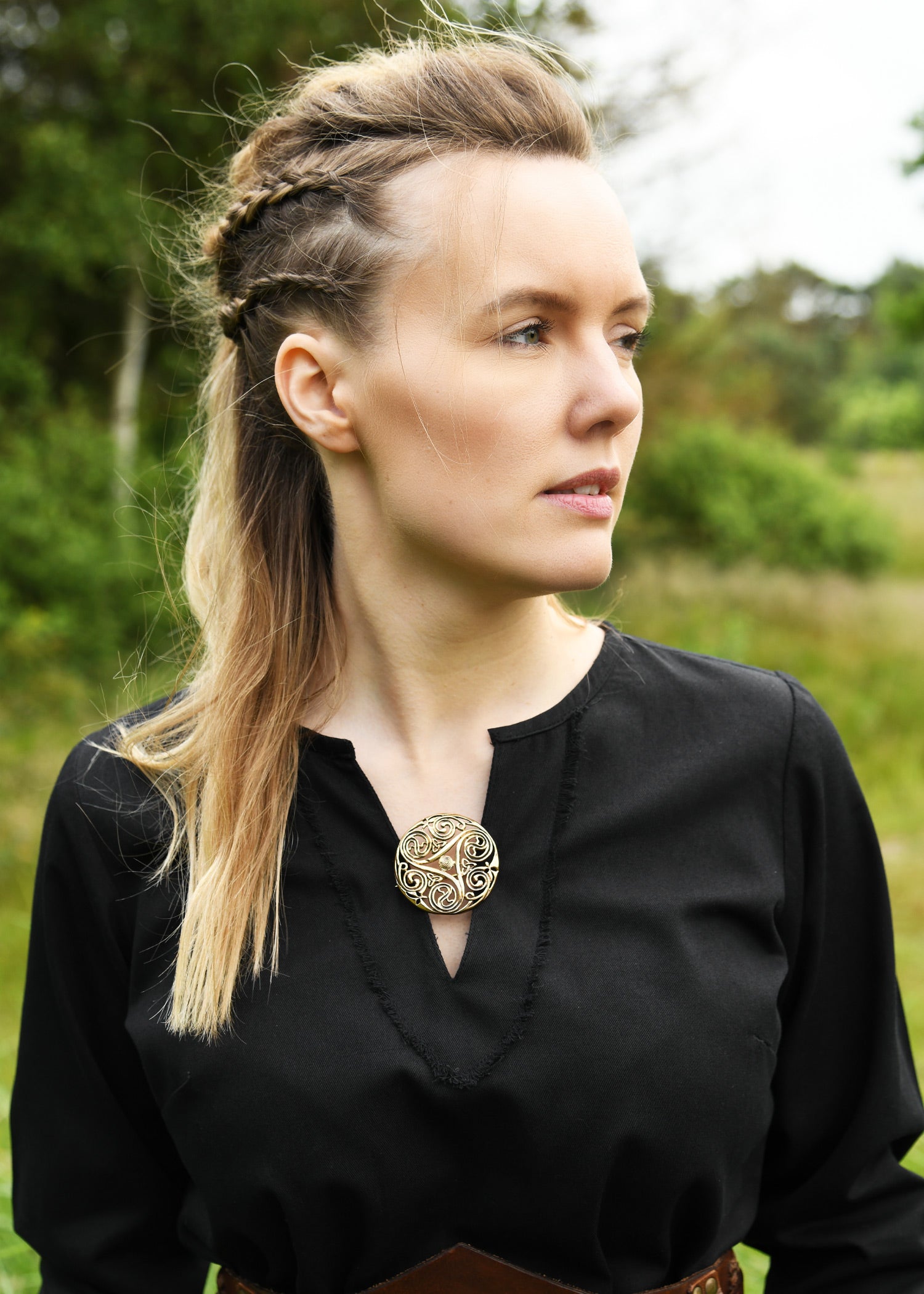 Imagen única de: Broche Celta Triskele Fabricado En Bronce