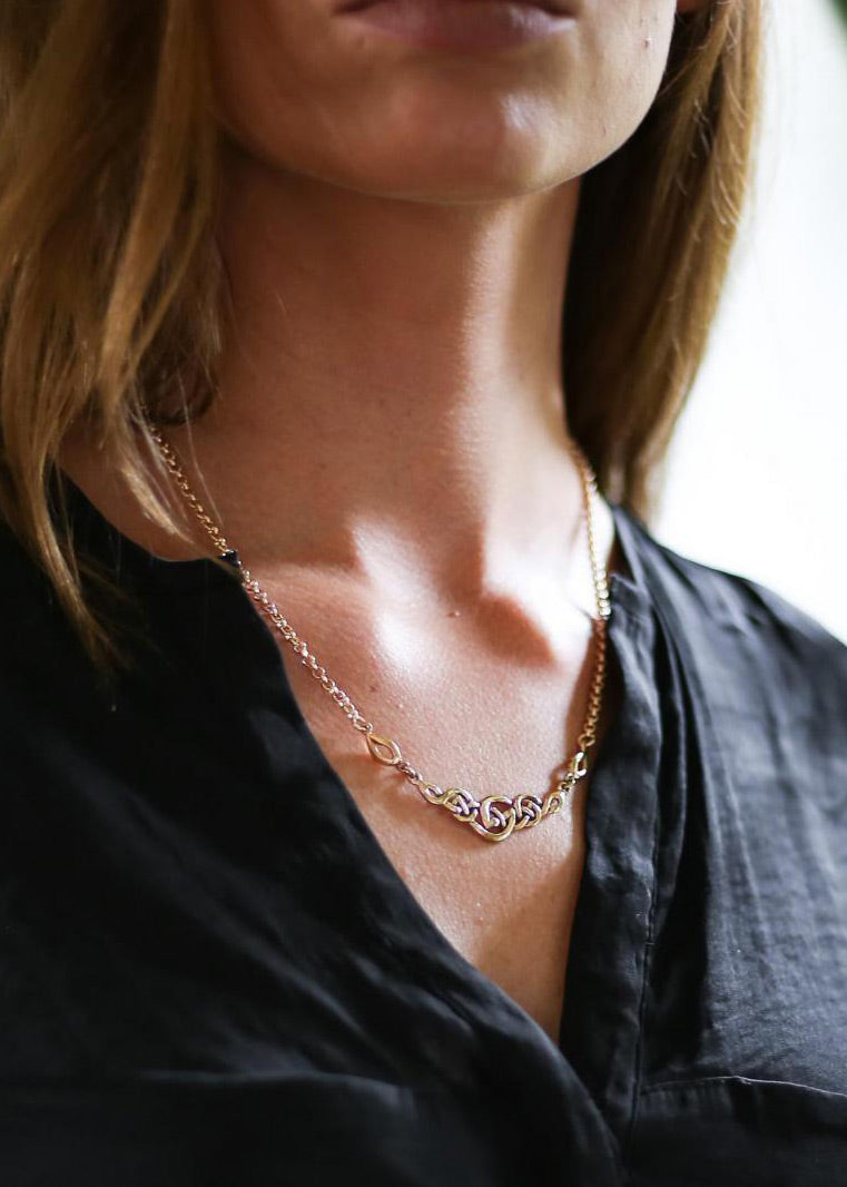 Imagen única de: Collar De Nudo Celta, Fabricado En Bronce.