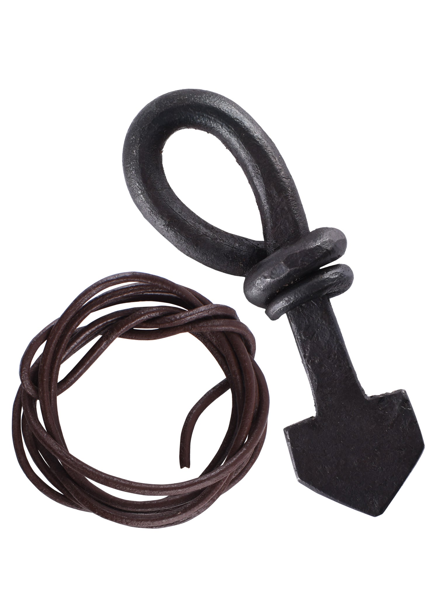 Imagen única de: Martillo De Thor De Hierro, Puntiagudo, Forjado A Mano.