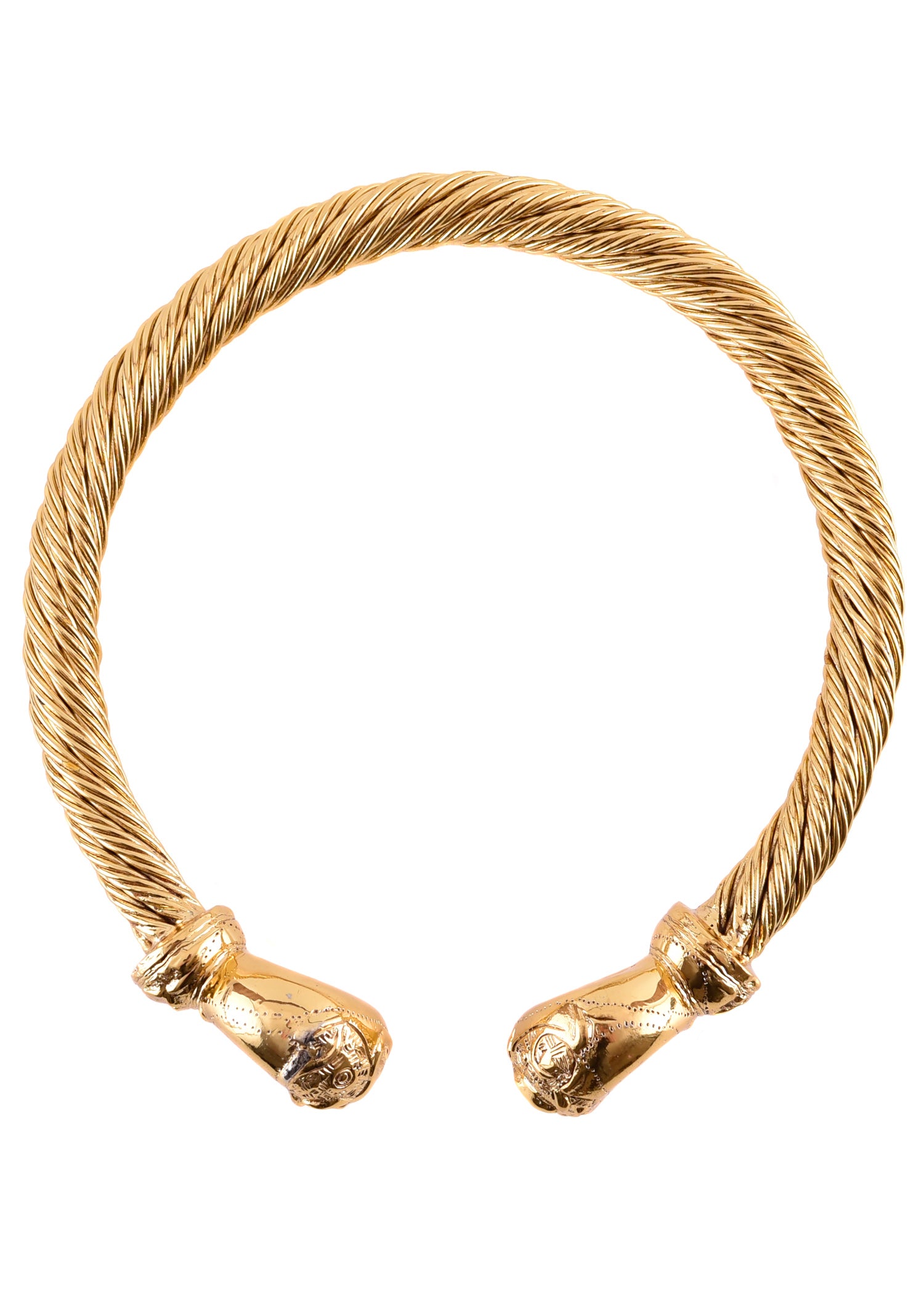 Imagen única de: Large Torque De Snettisham - Réplica De Latón Bañado En Oro