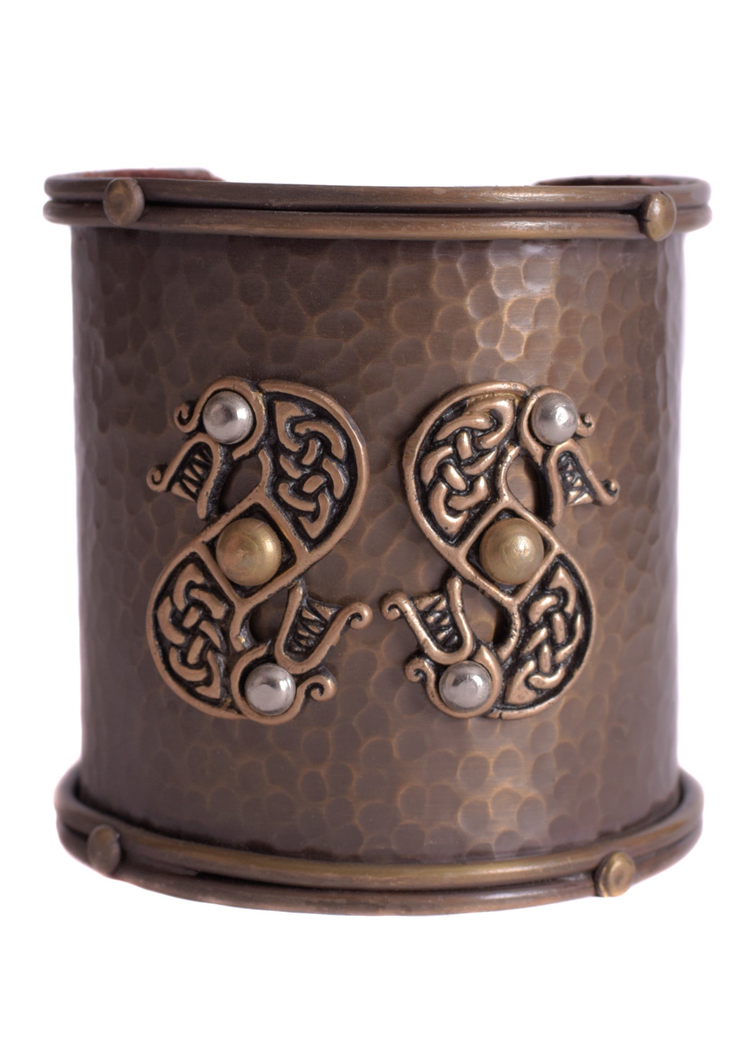 Imagen única de: Brazalete Ancho Con Motivo De Serpiente Celta