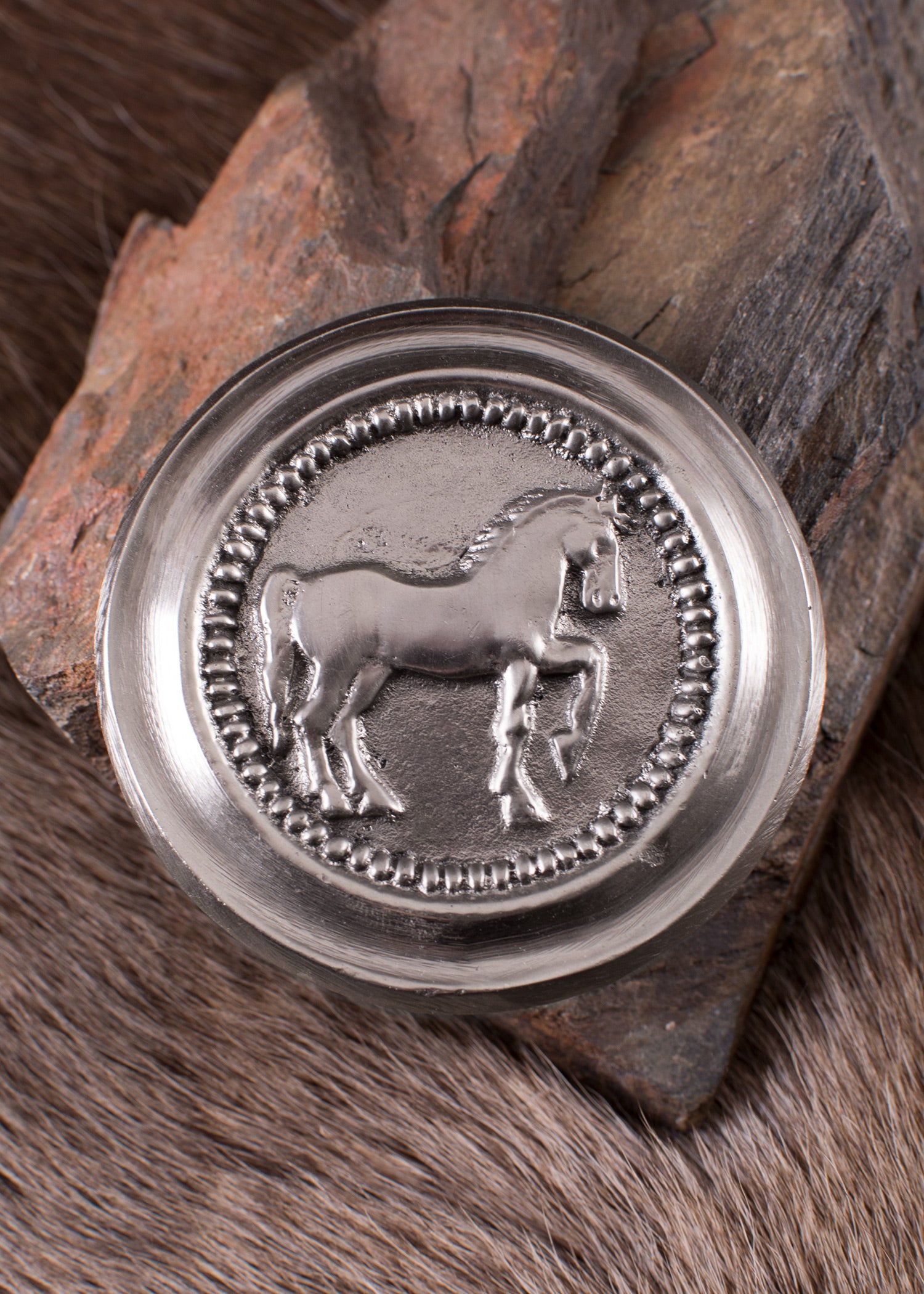 Imagen única de: Falera Romana, Caballo, Latón O Latón Estañado