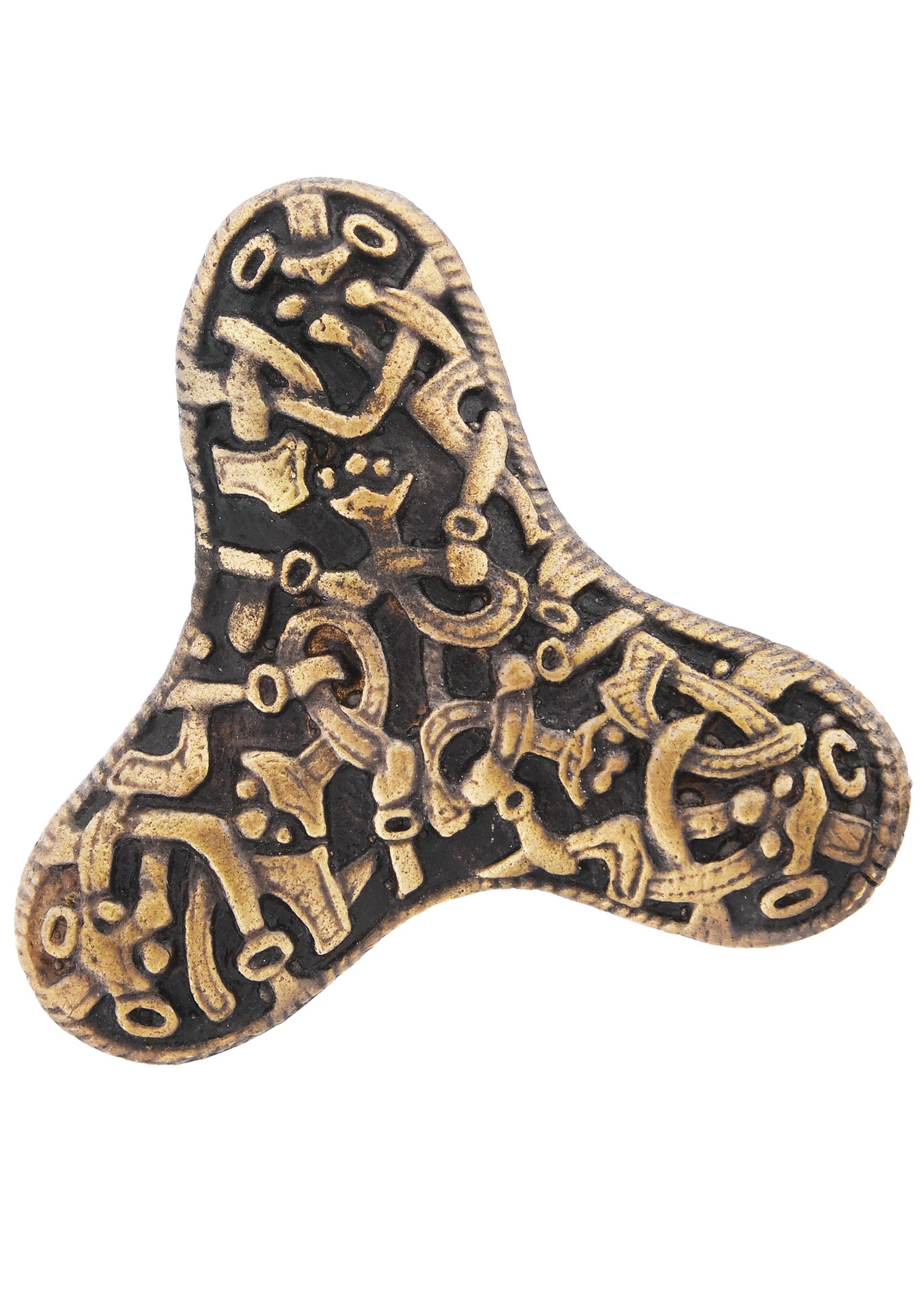 Imagen única de: Broche De Hoja De Trébol De Latón