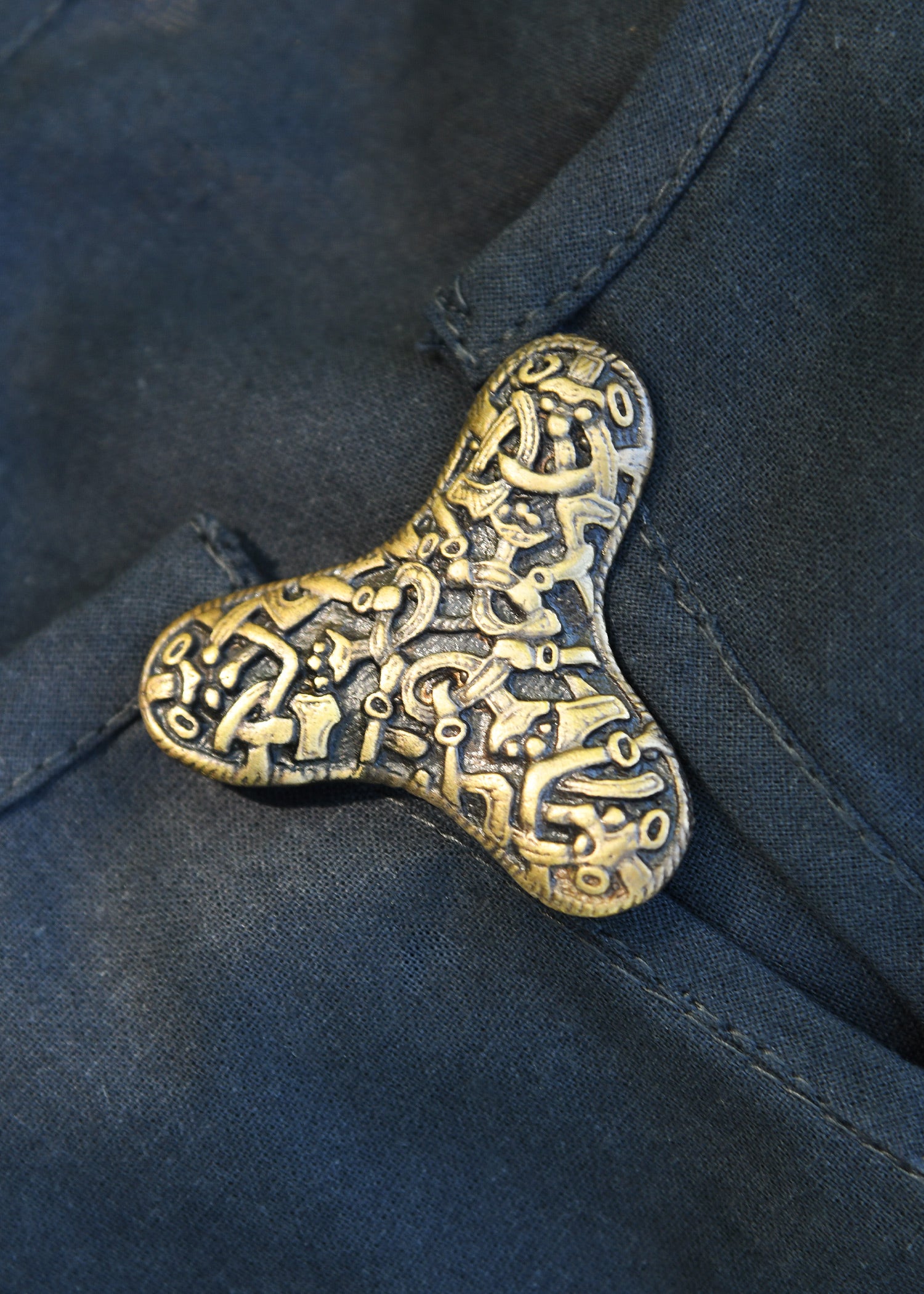 Imagen única de: Broche De Hoja De Trébol De Latón