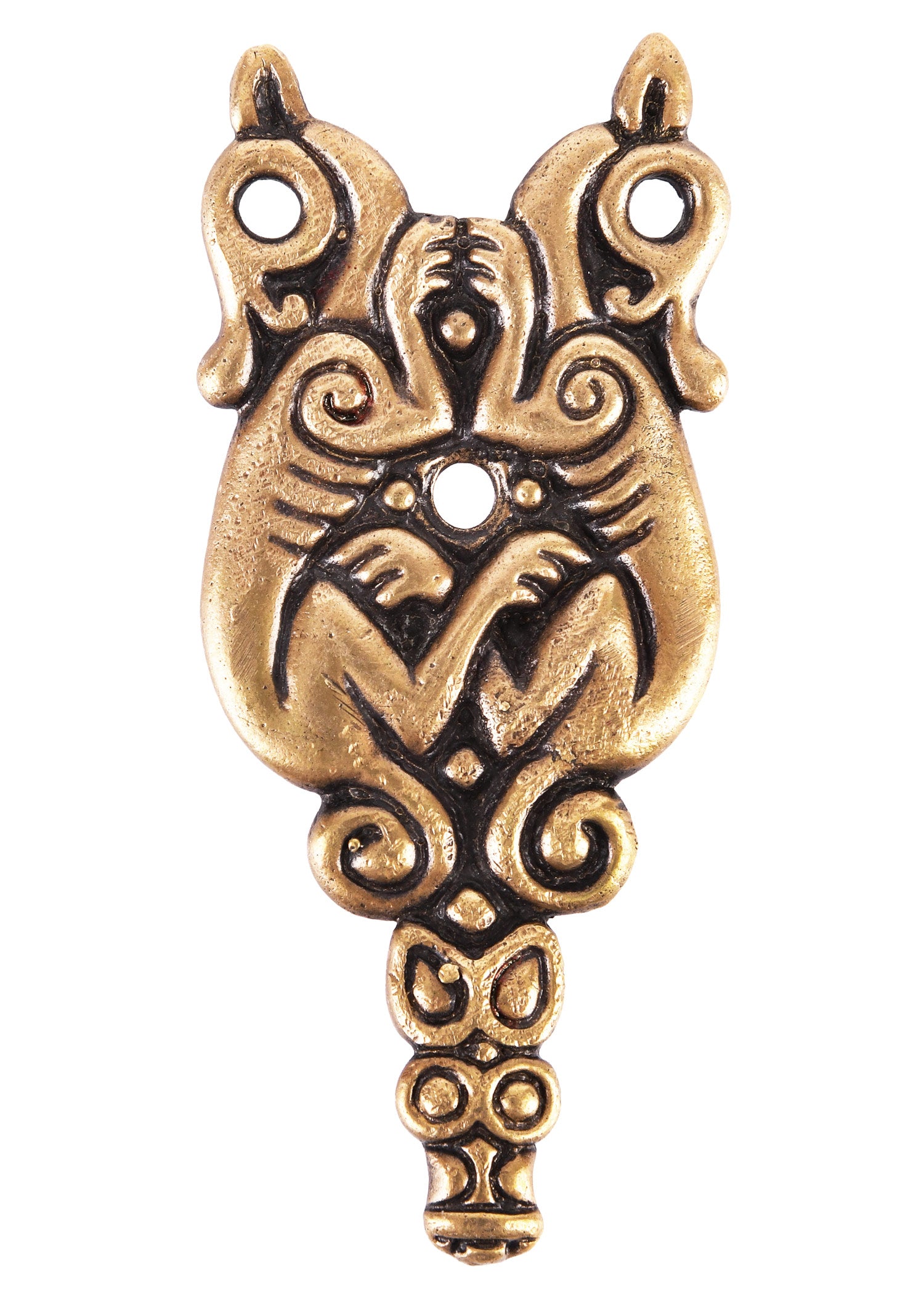 Imagen única de: Nariz De Latón (Nasal) Con Motivo Celta, Adecuada Para Proyectos De Bricolaje