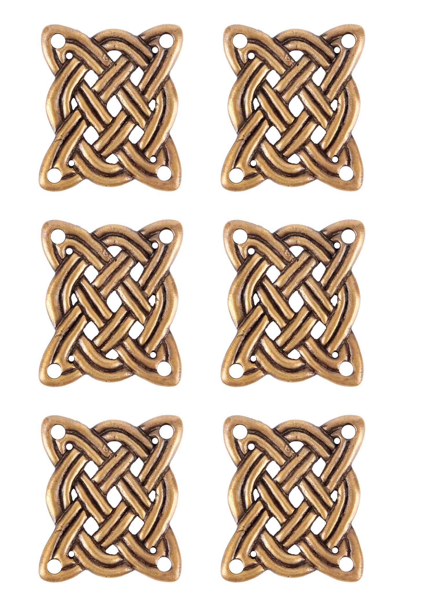 Imagen única de: Placas De Latón Con Accesorios De Nudo Celta Para Proyectos De Bricolaje (Paquete De 6)