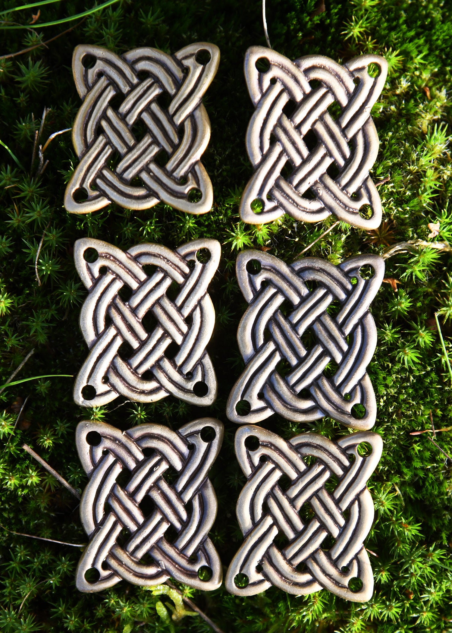 Imagen única de: Placas De Latón Con Accesorios De Nudo Celta Para Proyectos De Bricolaje (Paquete De 6)