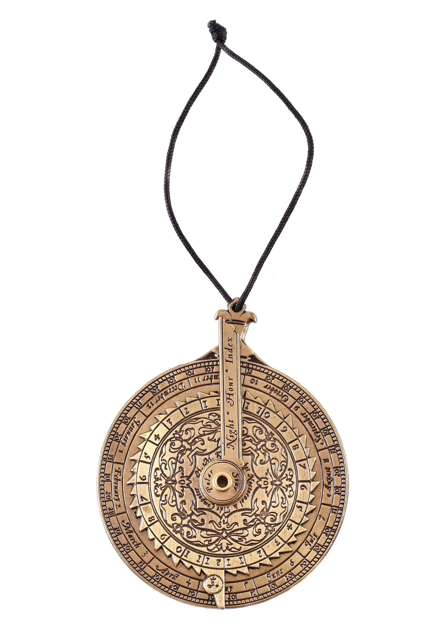 Imagen única de: Reloj Nocturno De Bolsillo Con Forma De Estrella Y Calculadora De Mareas De Latón