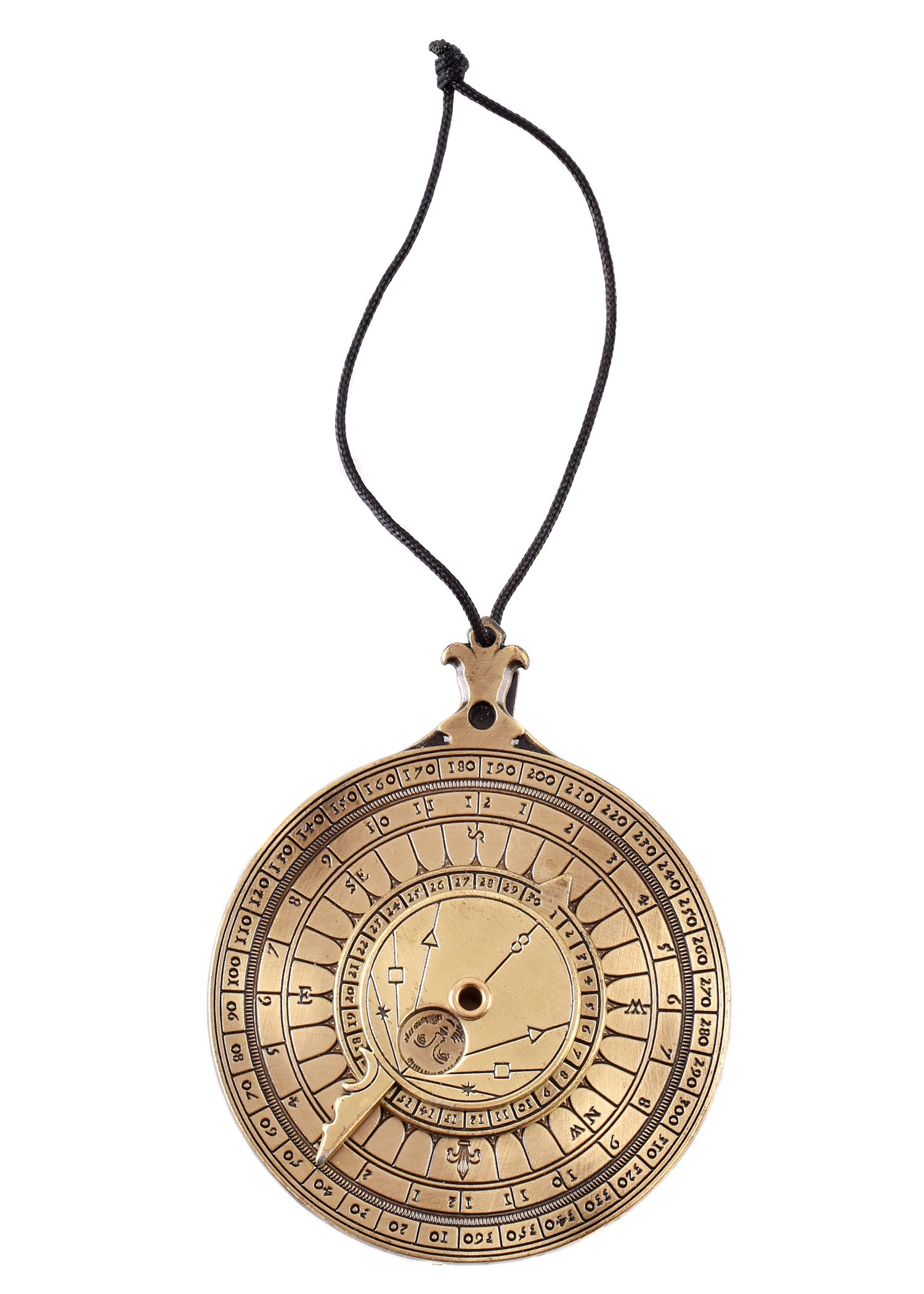 Imagen única de: Reloj Nocturno De Bolsillo Con Forma De Estrella Y Calculadora De Mareas De Latón