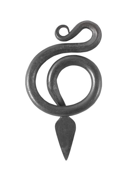 Imagen única de: Colgante De Serpiente Fabricado En Acero, Forjado A Mano.