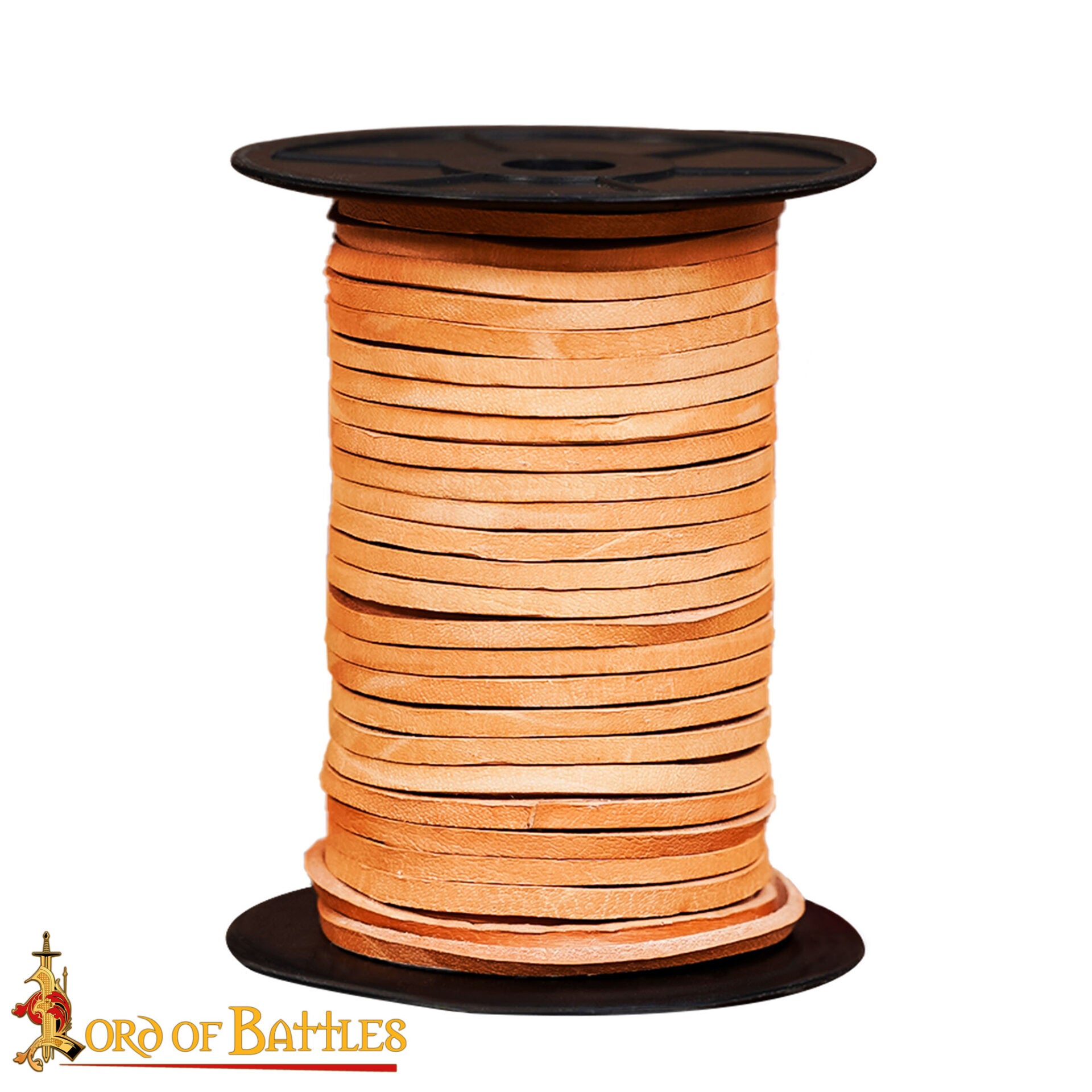 Imagen única de: Cordón Medieval de Cuero - Carrete de 50 Metros | Cuero Plano de Grano Entero de Curtido Vegetal