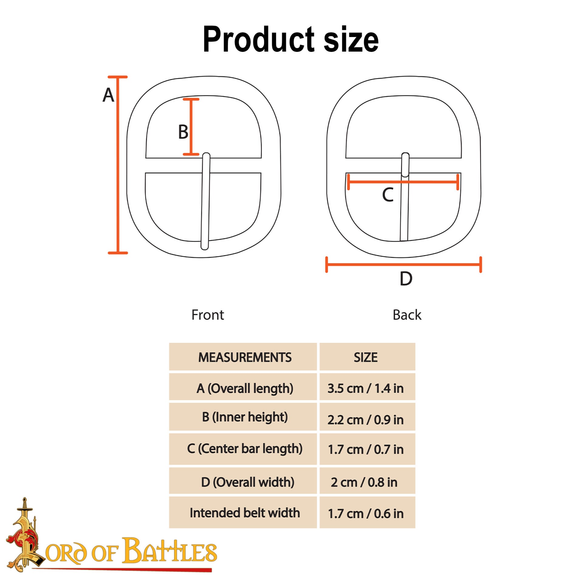 Imagen única de: Hebillas Ovaladas Niqueladas de Inspiración Medieval - Juego de 3 Hebillas de Acero Acabadas a Mano