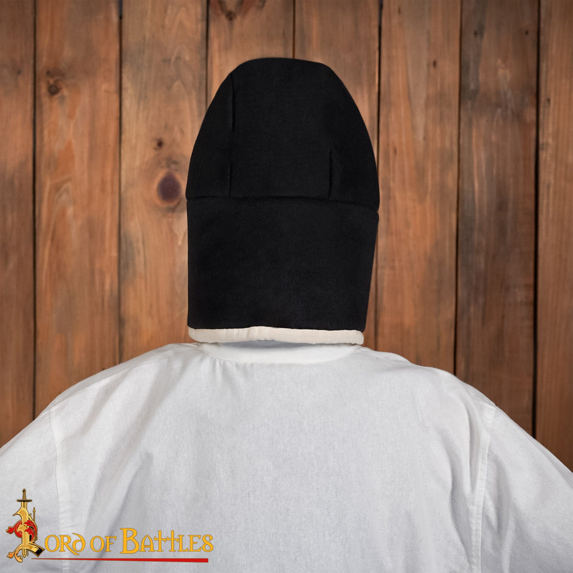 Imagen única de: Gorra Acolchada Medieval - Forro de Casco Acolchado Negro