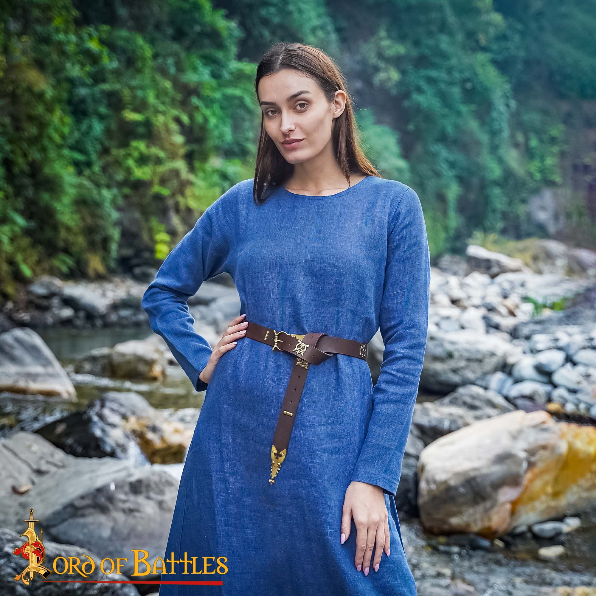 Imagen única de: Extremo de Cinturón de Latón - Chape Estilo Renacentista