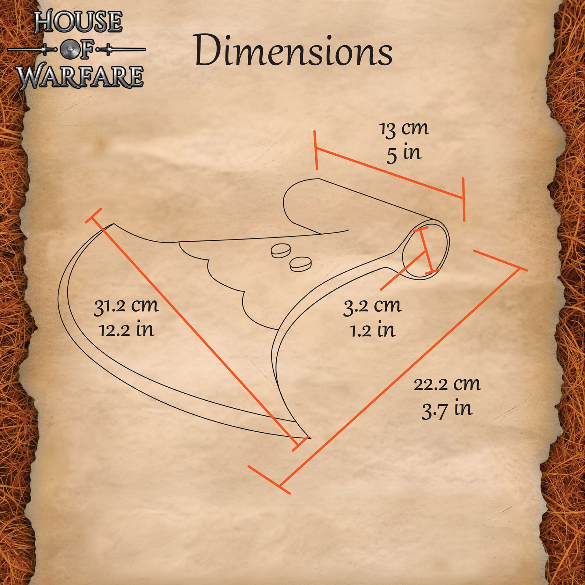 Imagen única de: Gran Cabeza de Hacha - Hoja de Acero Forjada a Mano