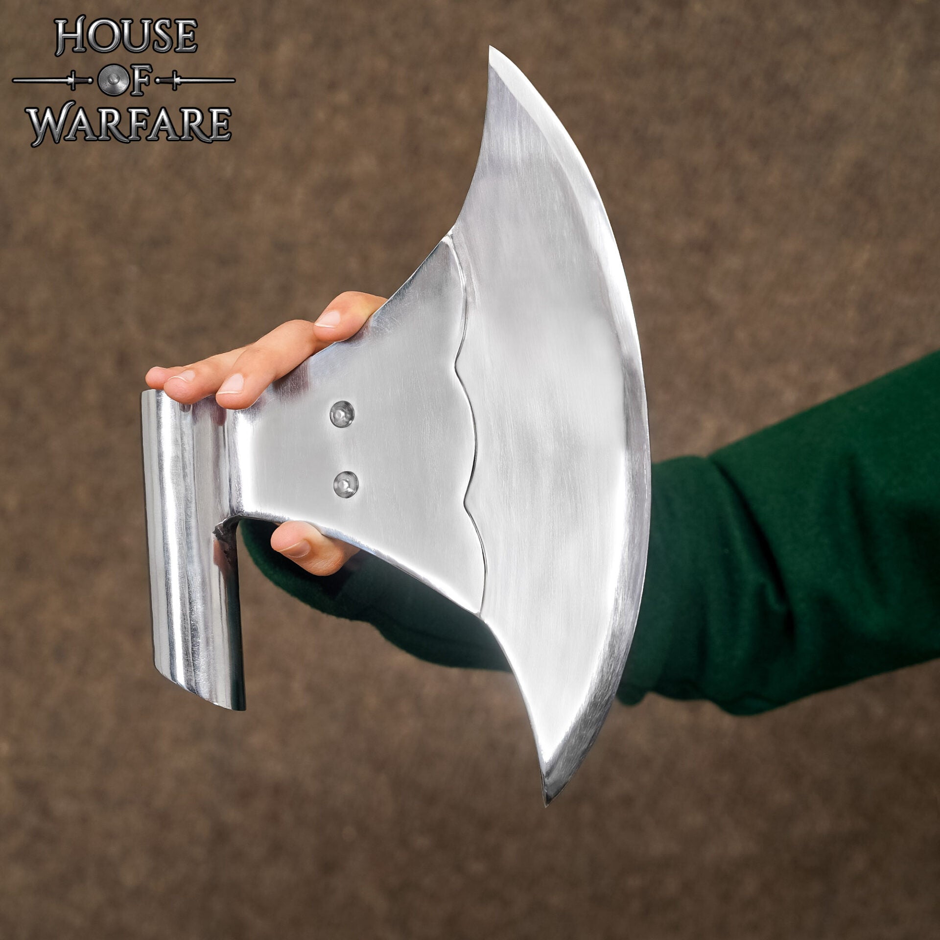 Imagen única de: Gran Cabeza de Hacha - Hoja de Acero Forjada a Mano