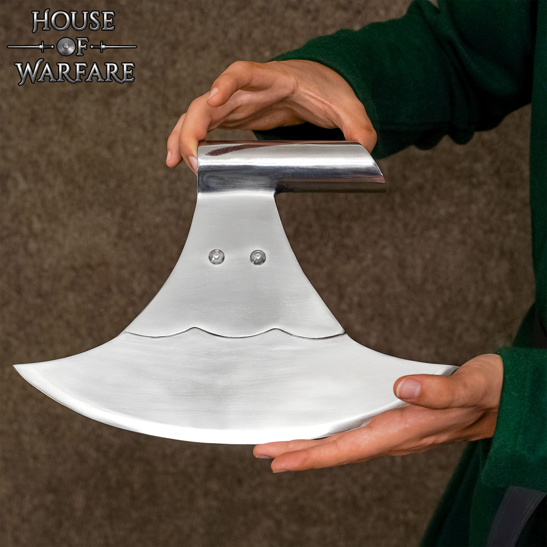 Imagen única de: Gran Cabeza de Hacha - Hoja de Acero Forjada a Mano