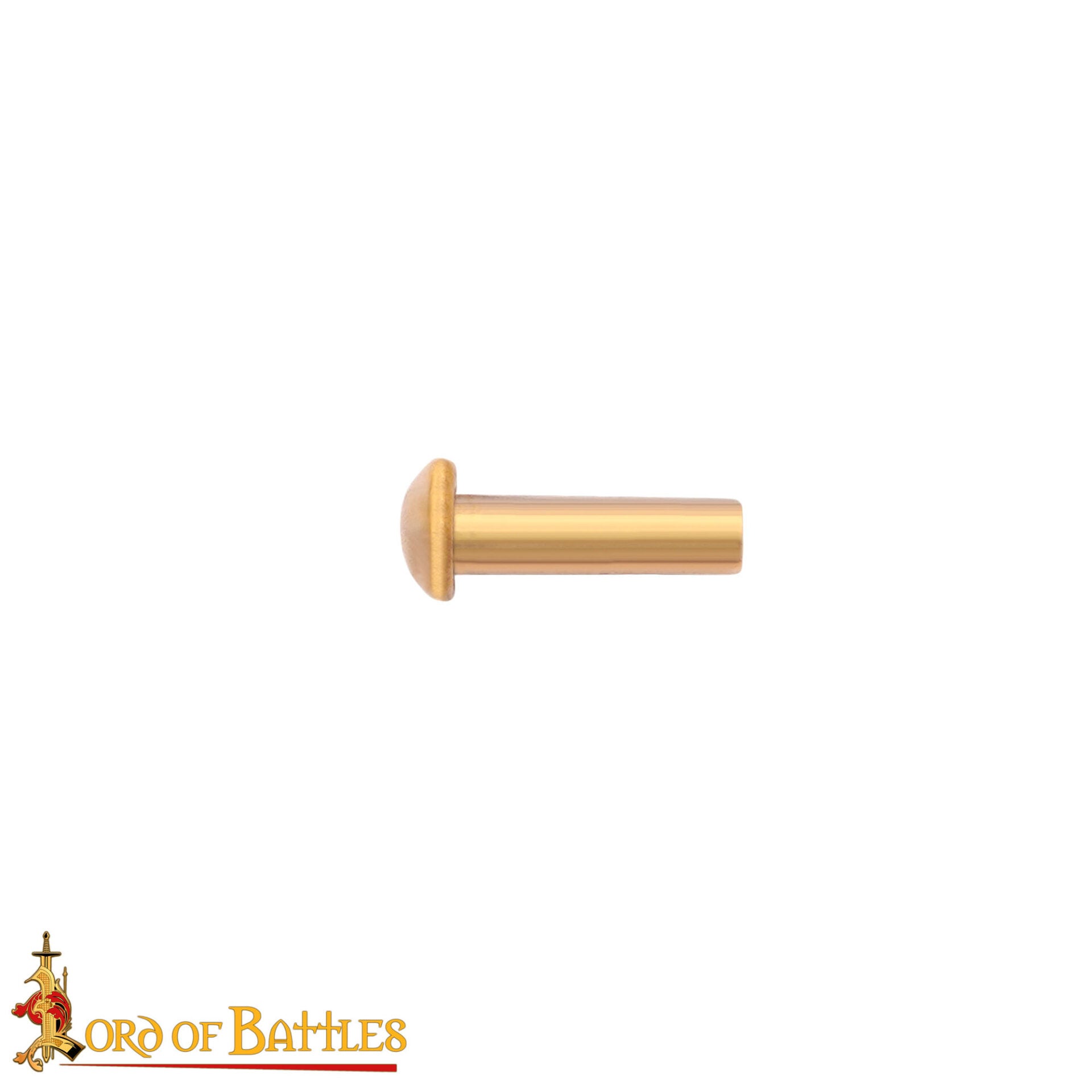 Imagen única de: Juego de 25 Remaches Medievales de Latón de 8 Mm de Diámetro