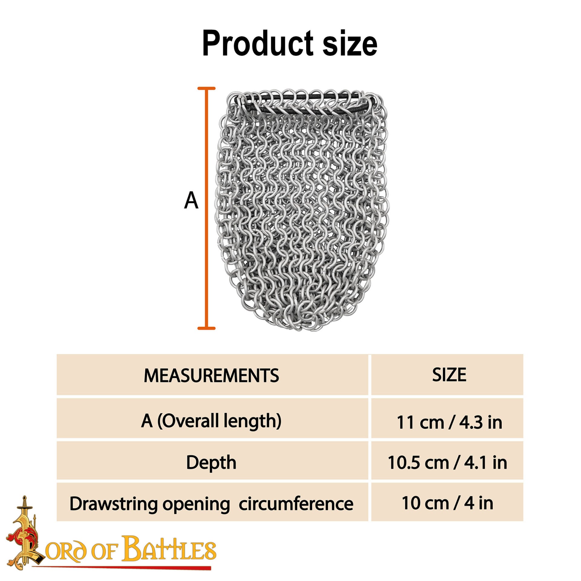 Imagen única de: Cota de Malla Medieval - 8mm Butted Ring - 16 Gauge, Aluminium - Ideal For Chainmail Diy & Repairs
