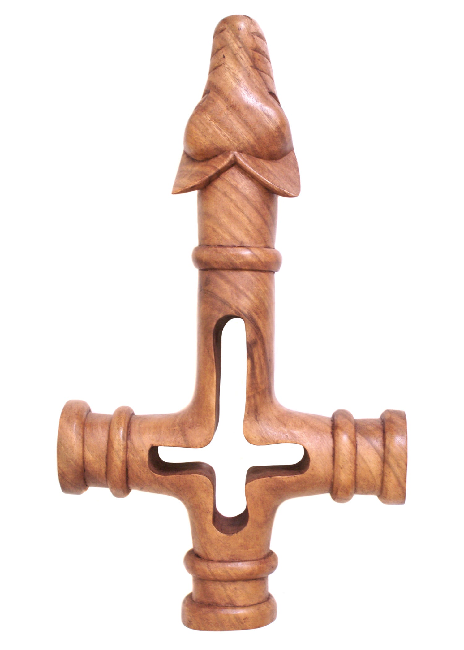 Imagen única de: Cruz De Lobo, Tallada A Mano, Grande