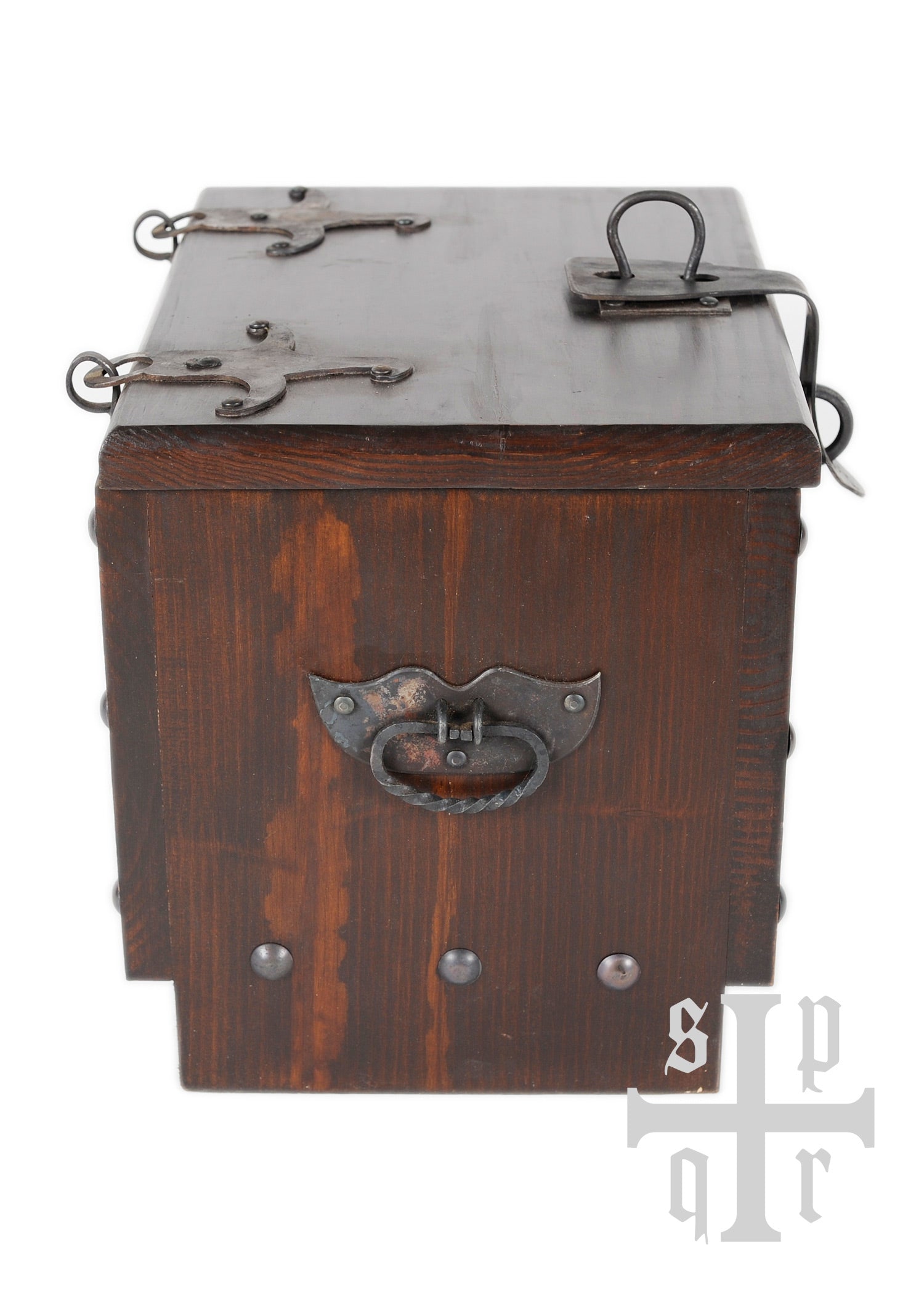 Imagen única de: Caja Vikinga De Madera Con Motivo De Serpiente Midgard, Aprox. 33 X 25 X 28 Cm, Con Defectos