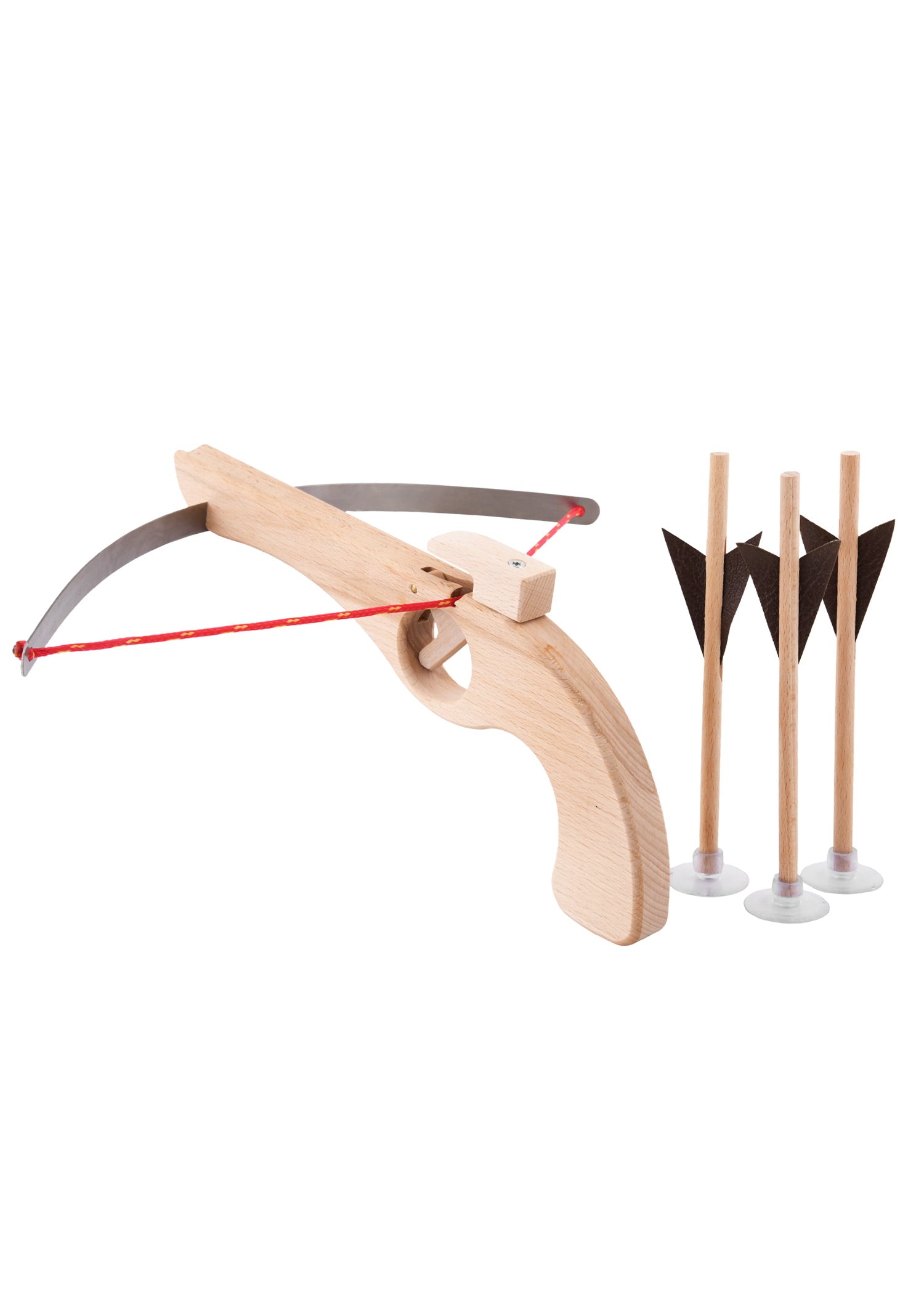 Imagen única de: Ballesta Infantil De Madera Con Soporte De Acero Para Muelles, Incluye 3 Pernos