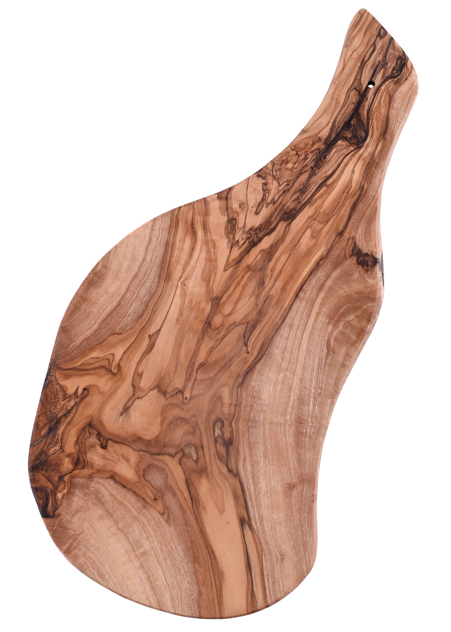 Imagen única de: Tabla De Cortar De Madera De Olivo Con Mango, Aprox. 30 X 15 Cm.