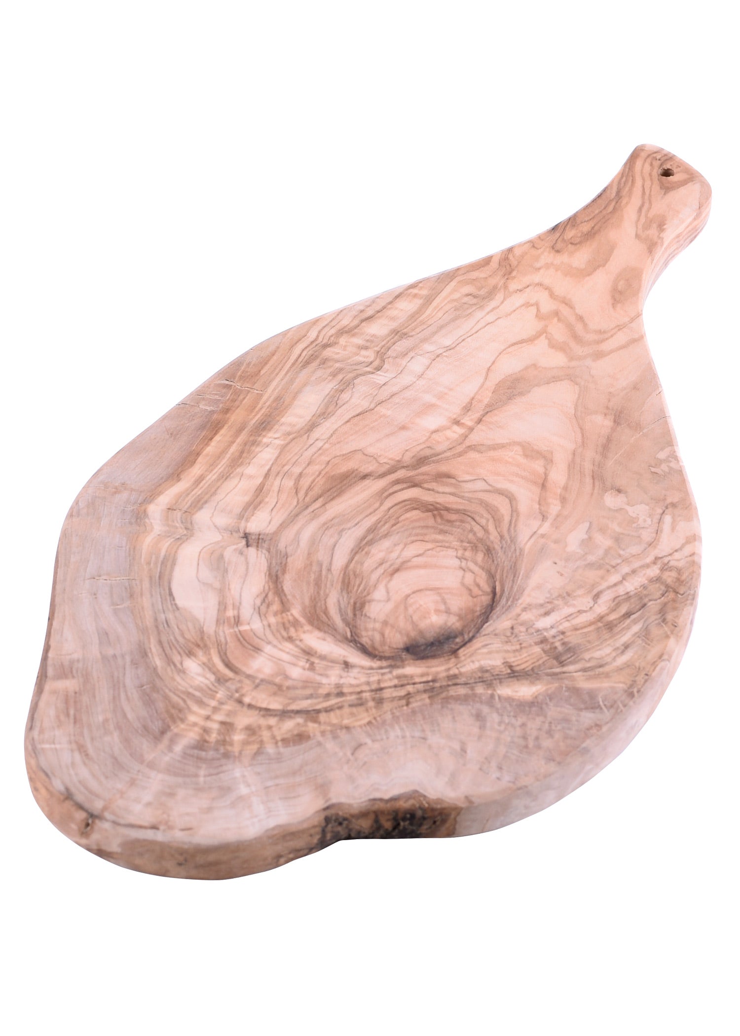 Imagen única de: Tabla De Cortar De Madera De Olivo Con Mango, Aprox. 40 X 18 Cm.