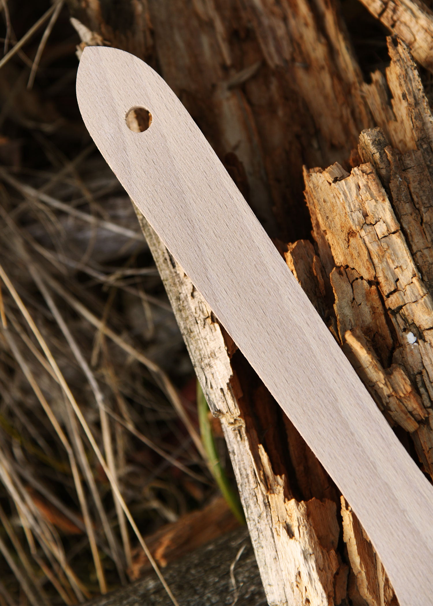 Imagen única de: Espátula De Madera De Haya, Con Ranuras, Aprox. 30 X 6 Cm.