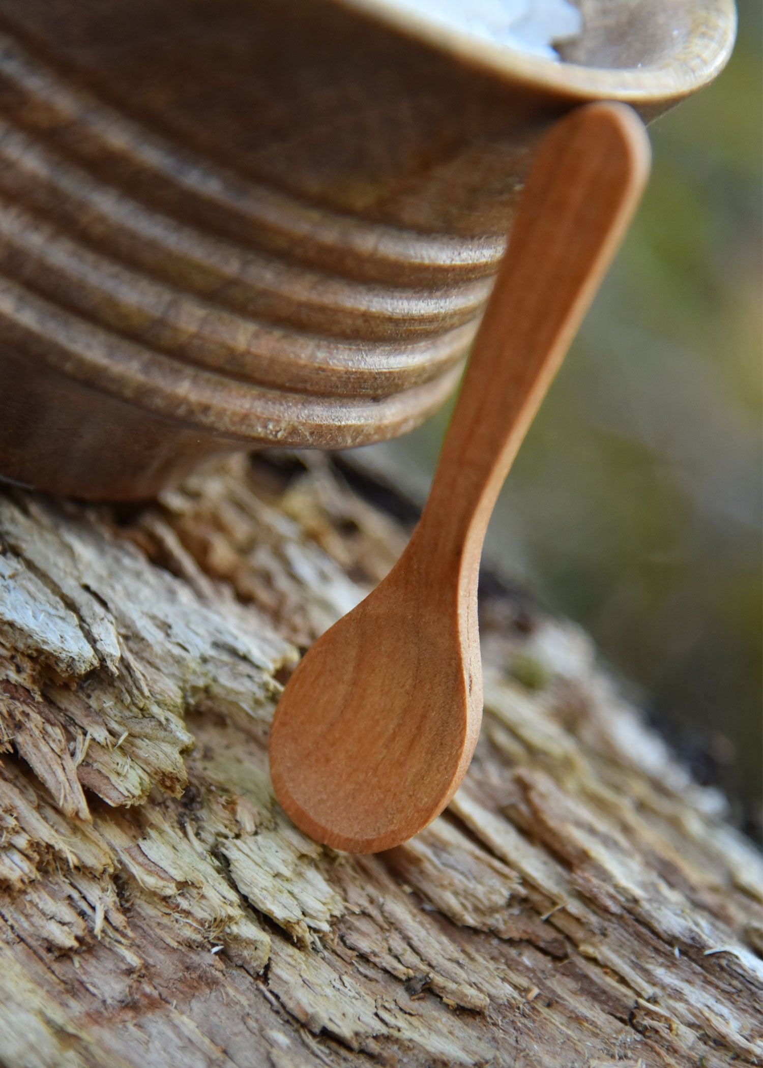 Imagen única de: Cuchara De Madera De Cerezo, Aprox. 8 X 2 Cm