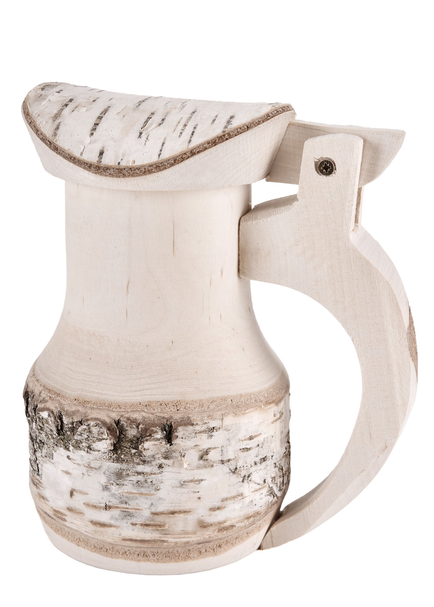 Imagen única de: Jarra De Madera De Abedul Con Tapa De Aprox. 17 X 14 Cm.