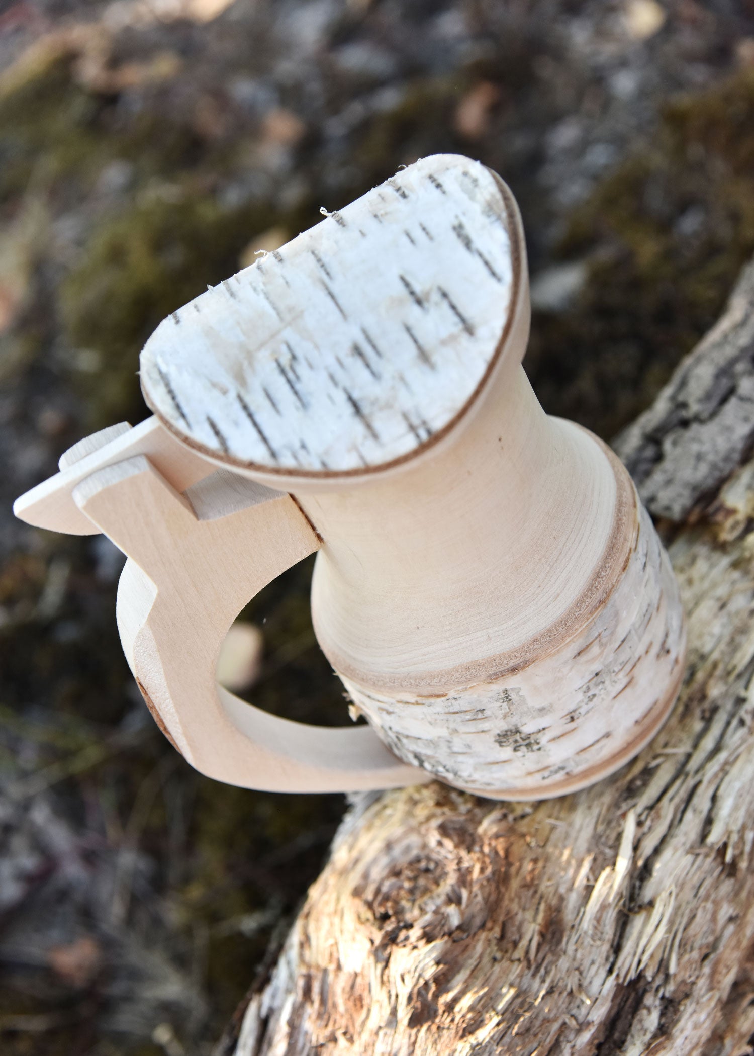 Imagen única de: Jarra De Madera De Abedul Con Tapa De Aprox. 17 X 14 Cm.