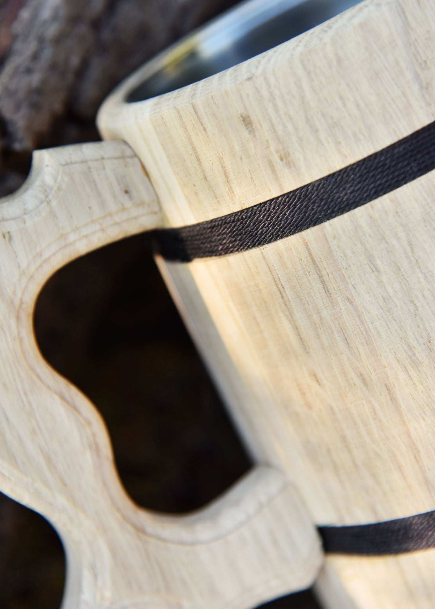 Imagen única de: Jarra De Cerveza De Madera De Roble De Aprox. 17 X 14 Cm.