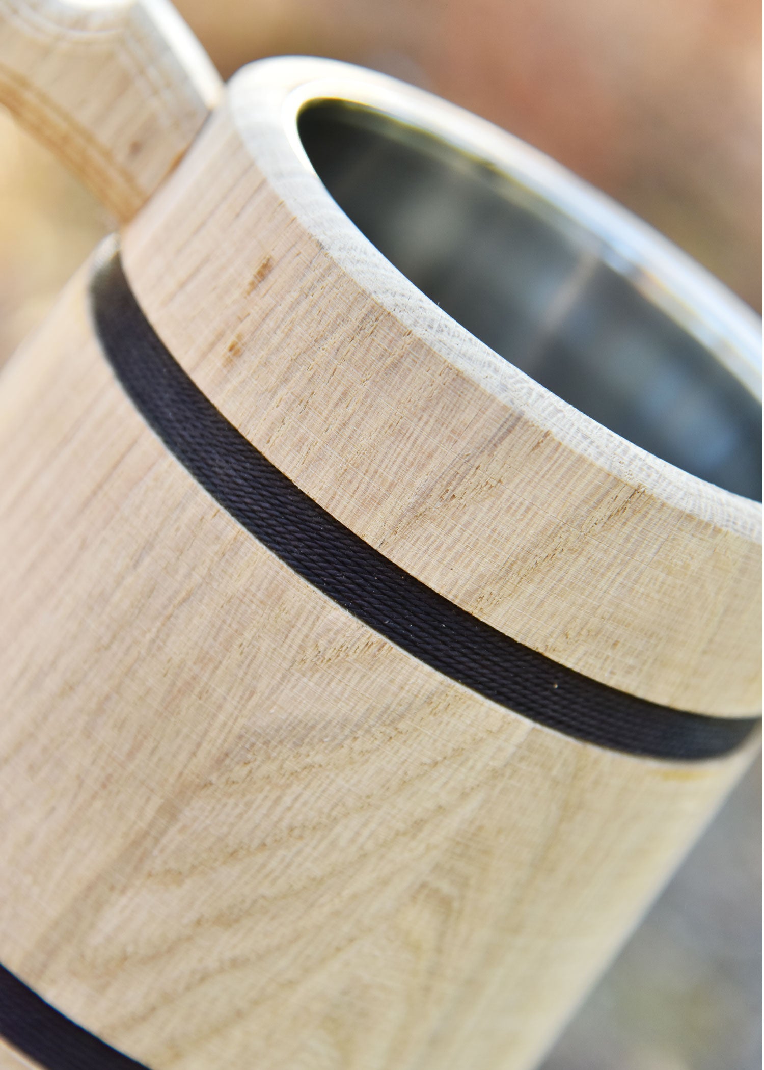 Imagen única de: Jarra De Cerveza De Madera De Roble De Aprox. 17 X 14 Cm.