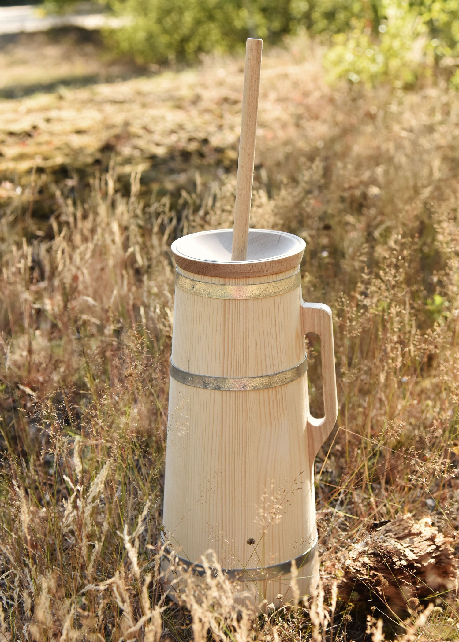 Imagen única de: Mantequera De Madera De Abeto, Aprox. 65 X 20 X 14 Cm.