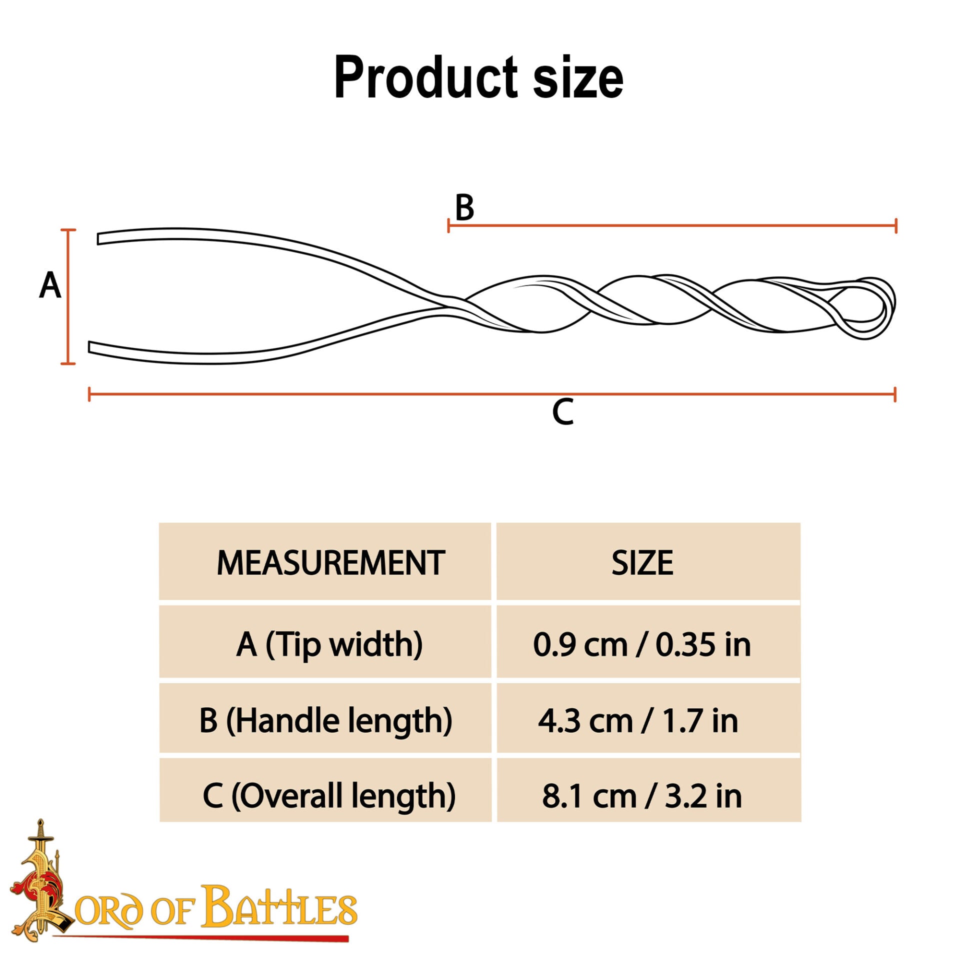 Imagen única de: Pinza Medieval de Hierro Forjada a Mano - Herramienta Tradicional de Aseo con Mango Retorcido