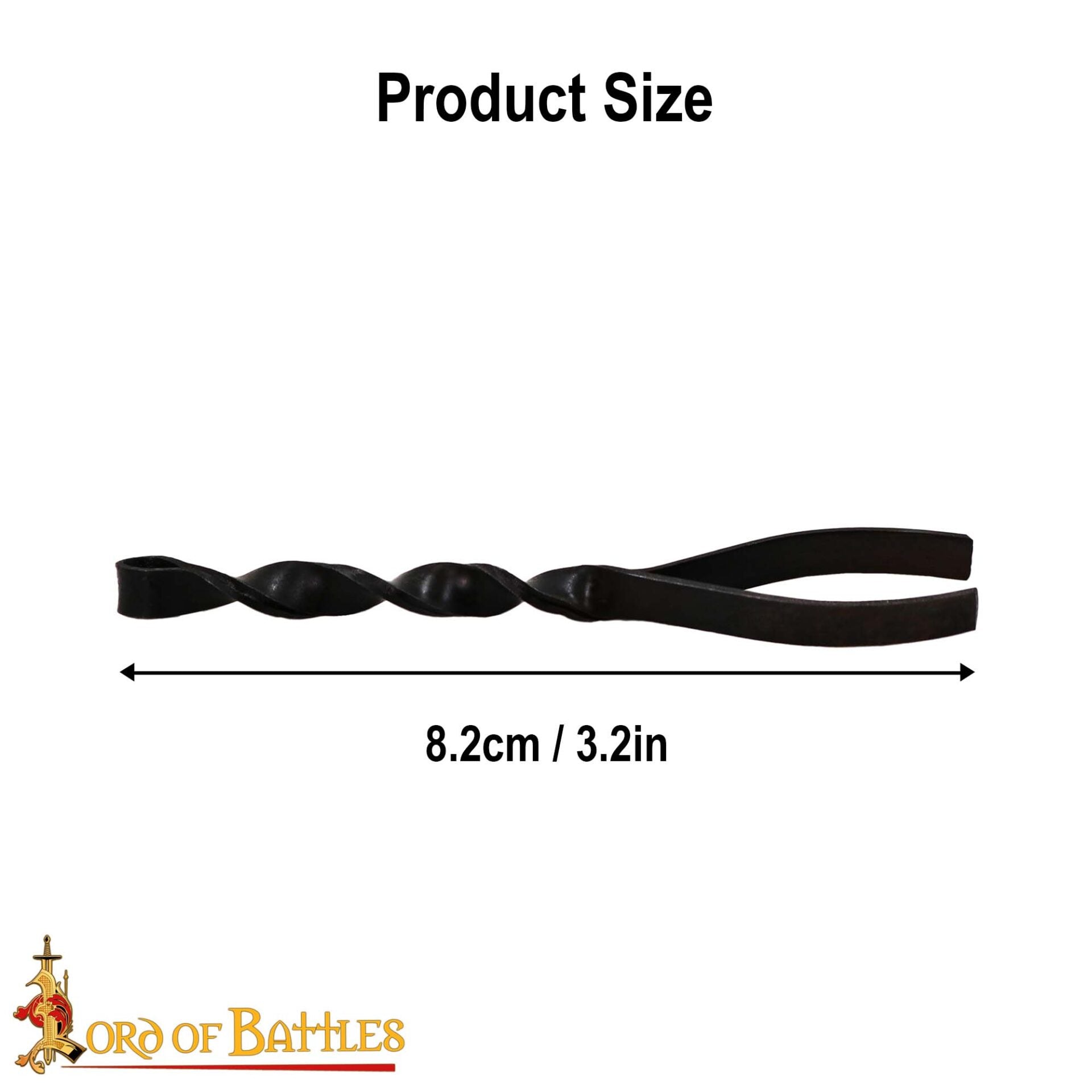 Imagen única de: Pinza Medieval de Hierro Forjada a Mano - Herramienta Tradicional de Aseo con Mango Retorcido