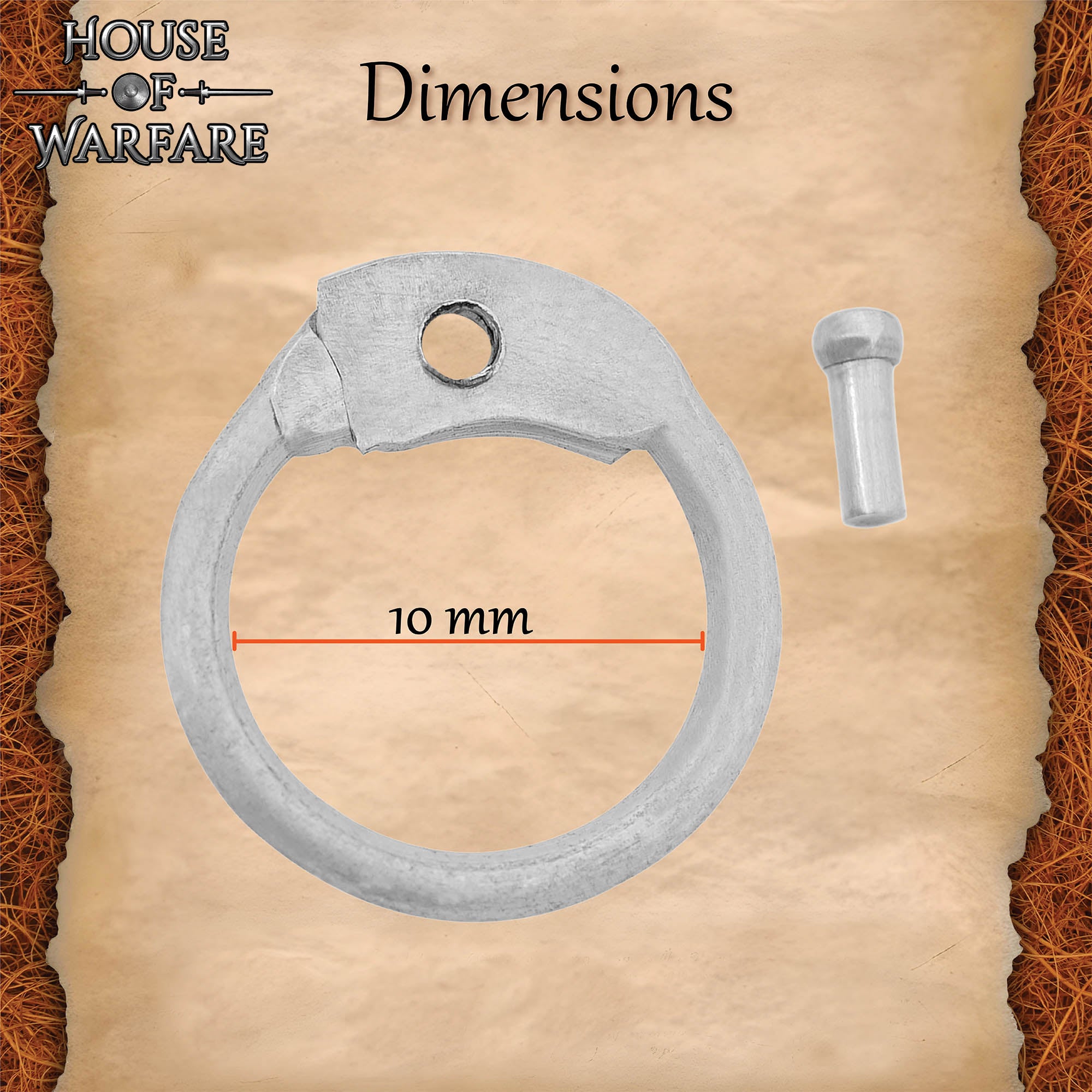 Imagen única de: Anillo de Cota de Malla - Anillos Redondos de Aluminio Remachado, 10mm 16 Gauge